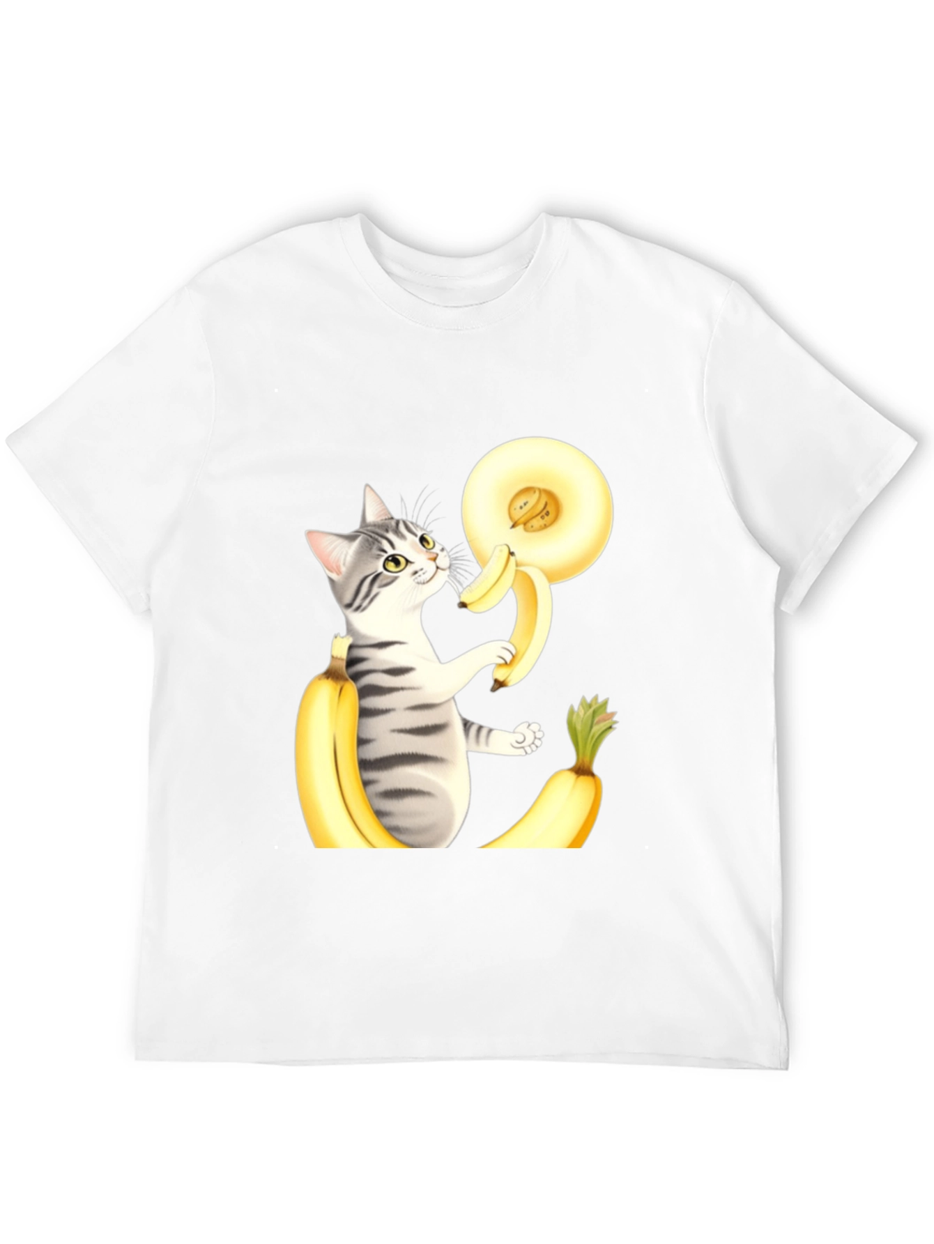 Black Cat Banana T-Shirt view 12
