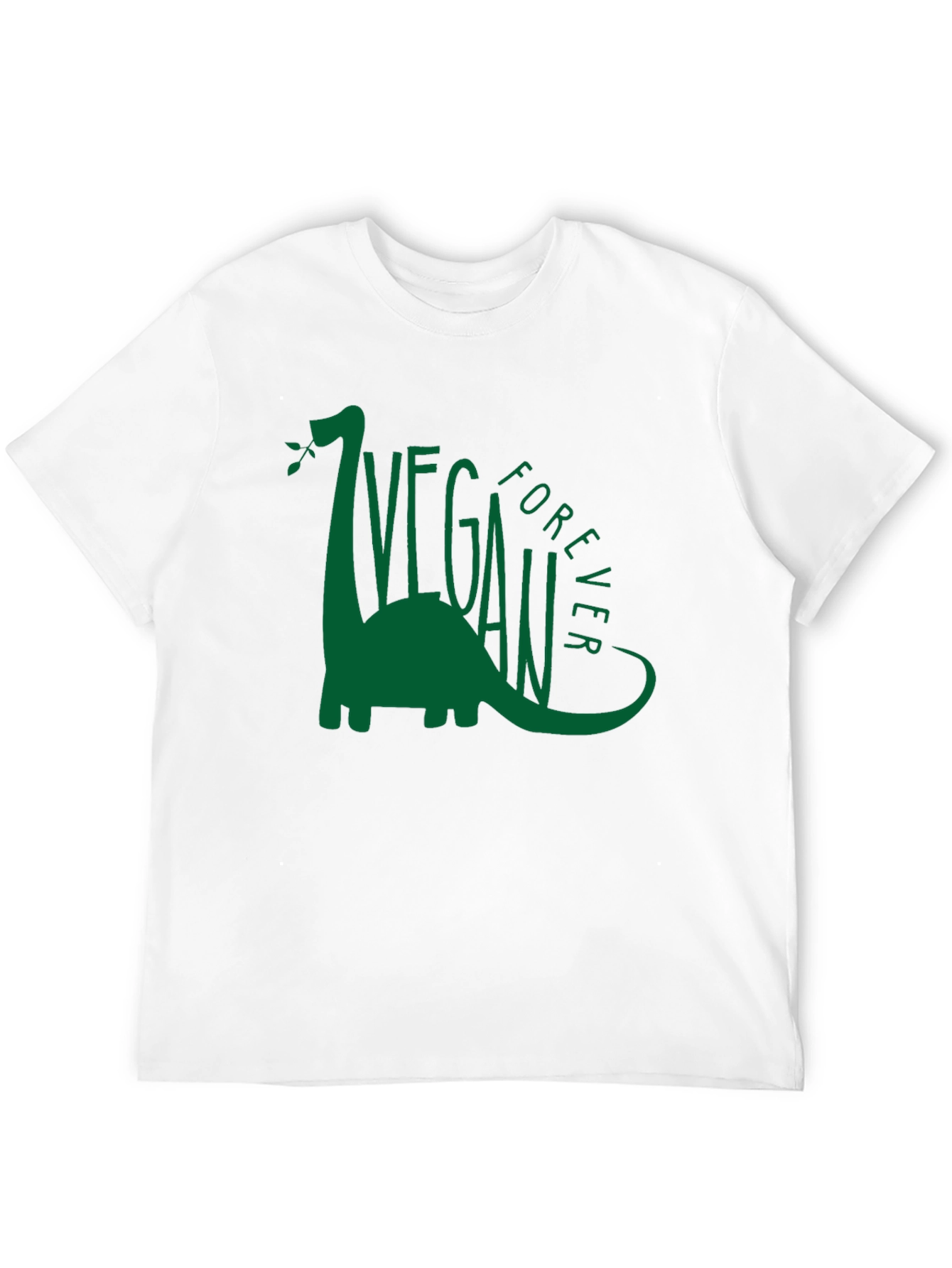 Black Vegan Forever Dinosaur Graphic Tee view 12