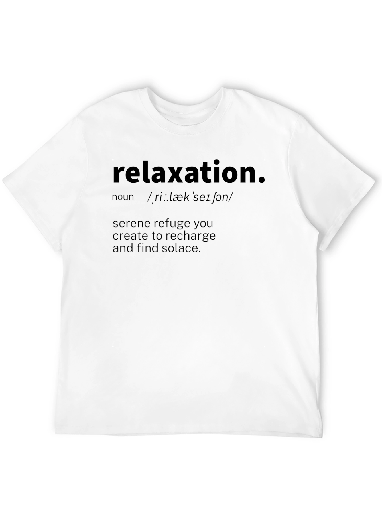 Black Relaxation Definition T-Shirt view 12