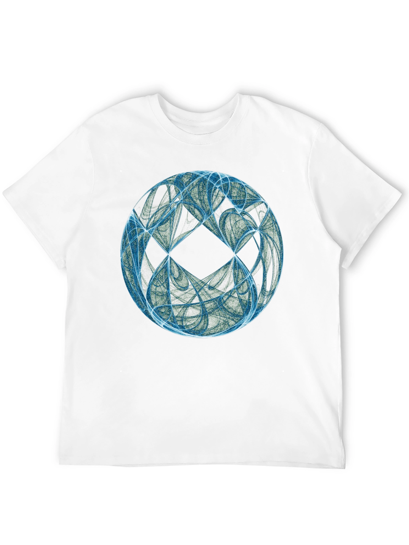 Black Abstract Sphere Graphic T-Shirt - Black view 12