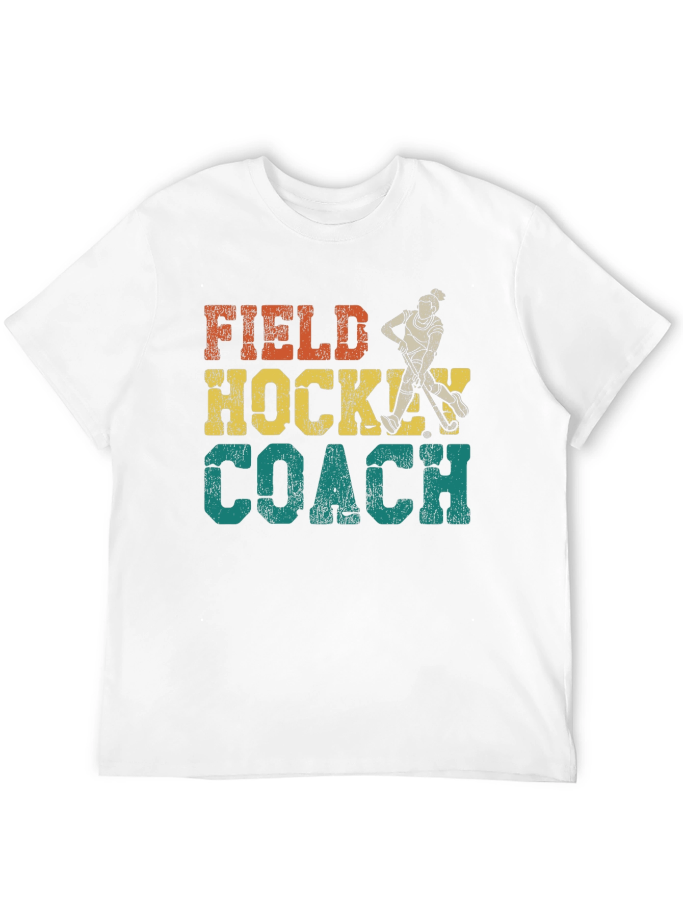 Black Field Hockey Coach Graphic Tee view 12