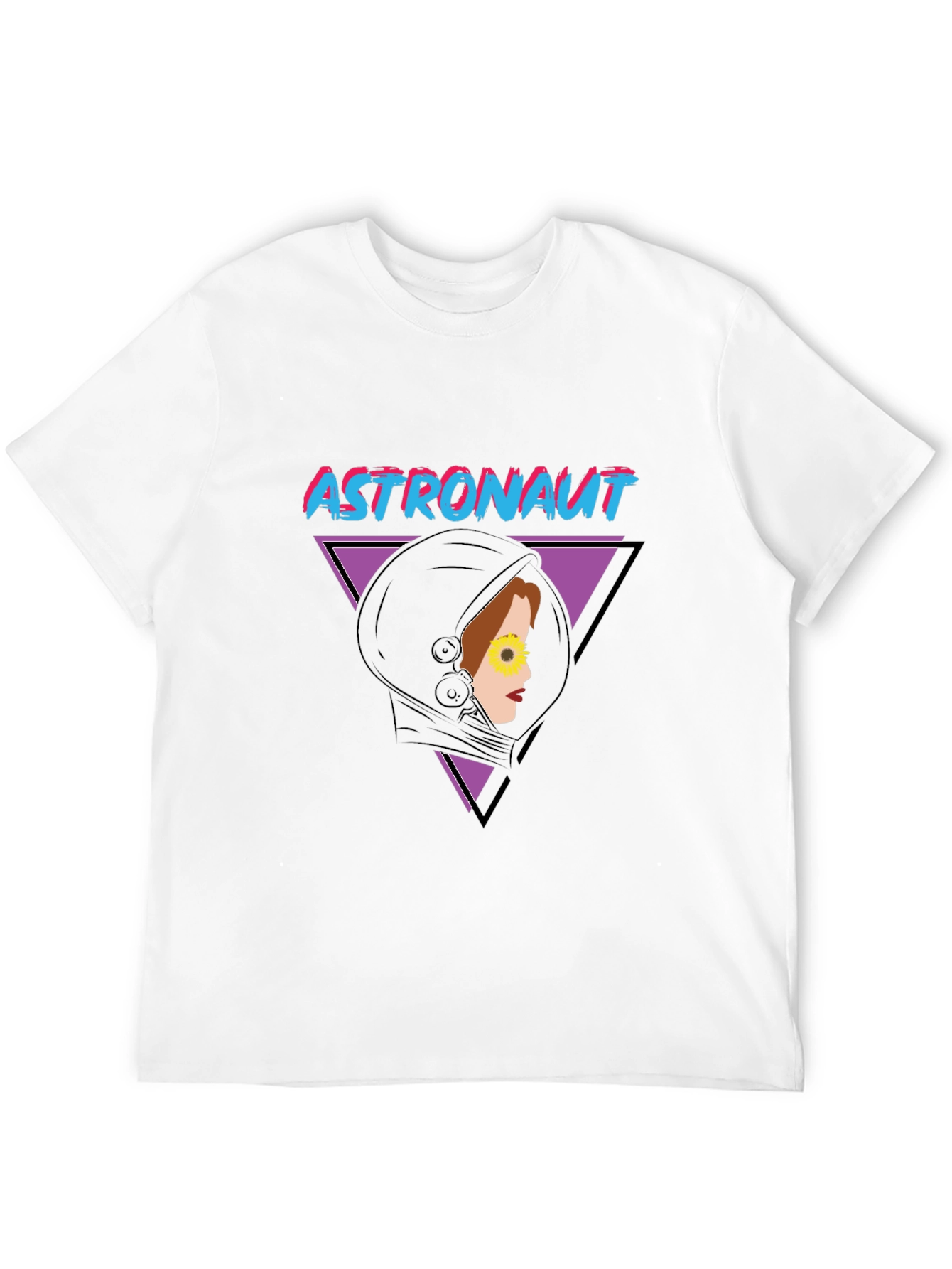 Black Astronaut Retro Graphic T-Shirt view 12