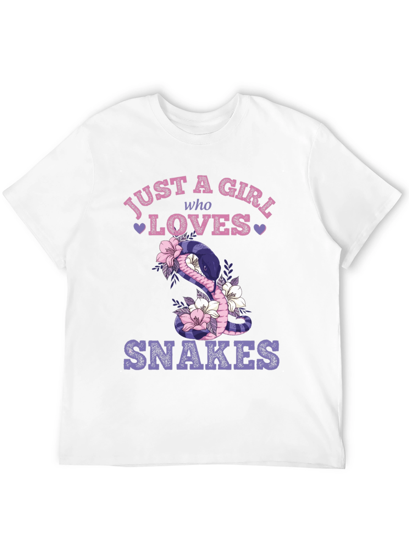 Black Just a Girl Who Loves Snakes T-Shirt view 12