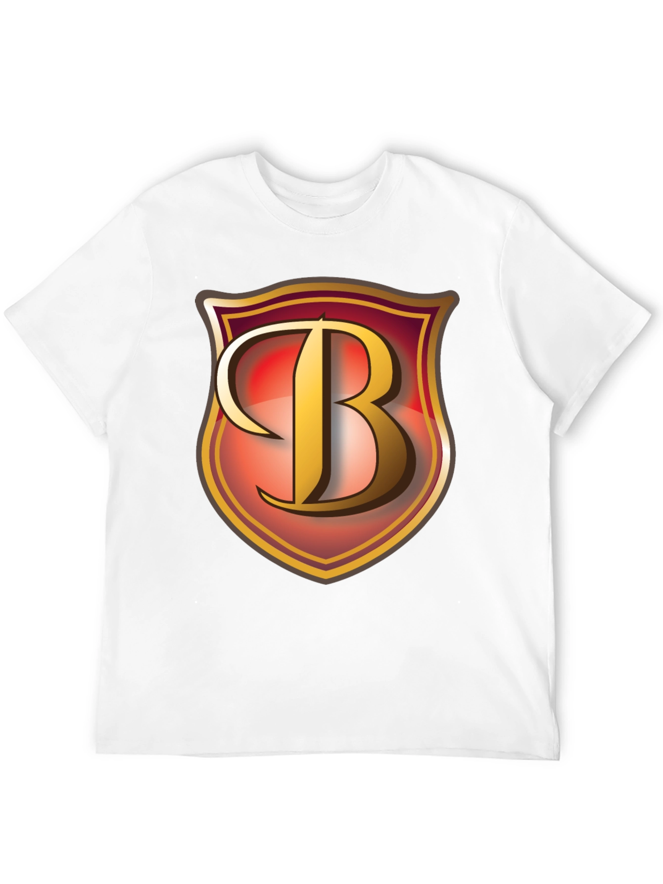 Black Letter B Shield Graphic T-Shirt view 12