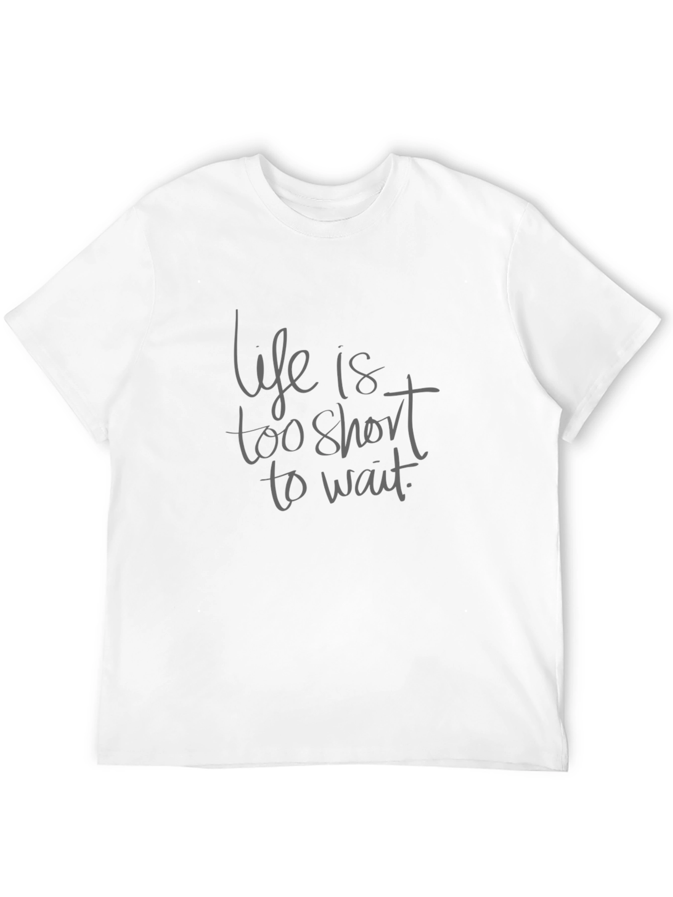 Black Life Is Too Short T-Shirt - Black view 12