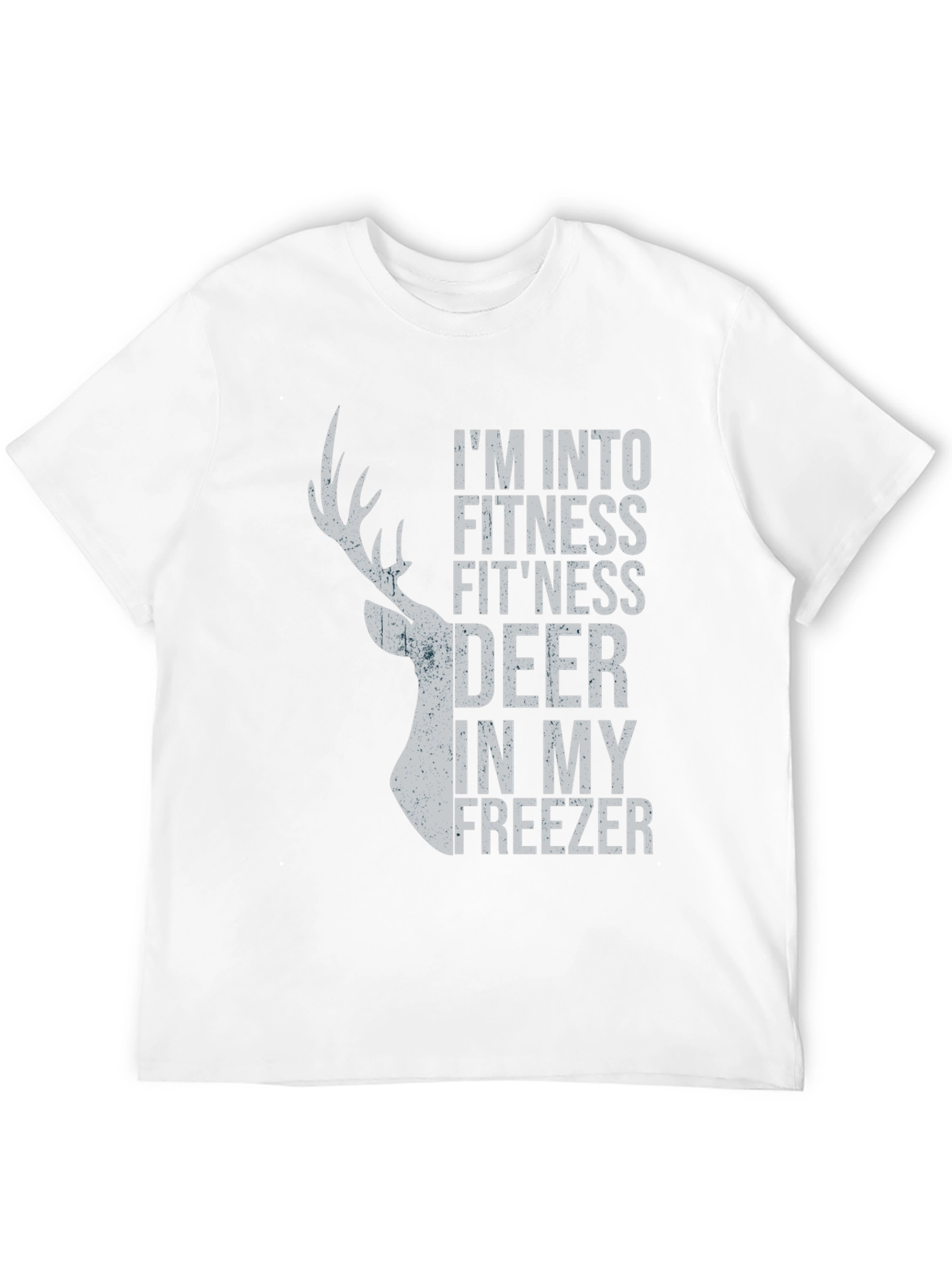 Black I'm Into Fitness Fit'ness Deer In My Freezer Graphic Tee view 12