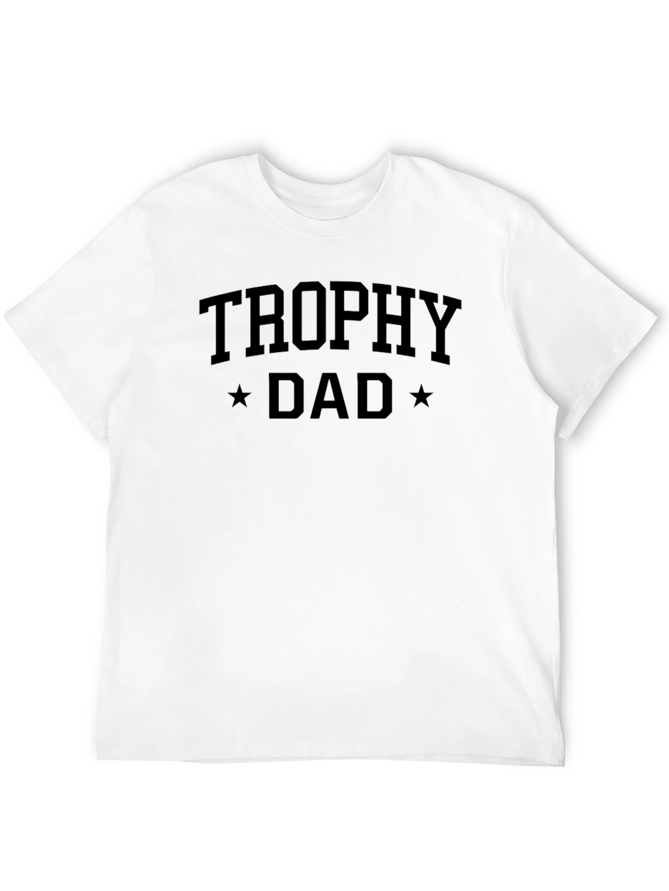 Black Trophy Dad Graphic T-Shirt - Mens Crew Neck Tee view 12