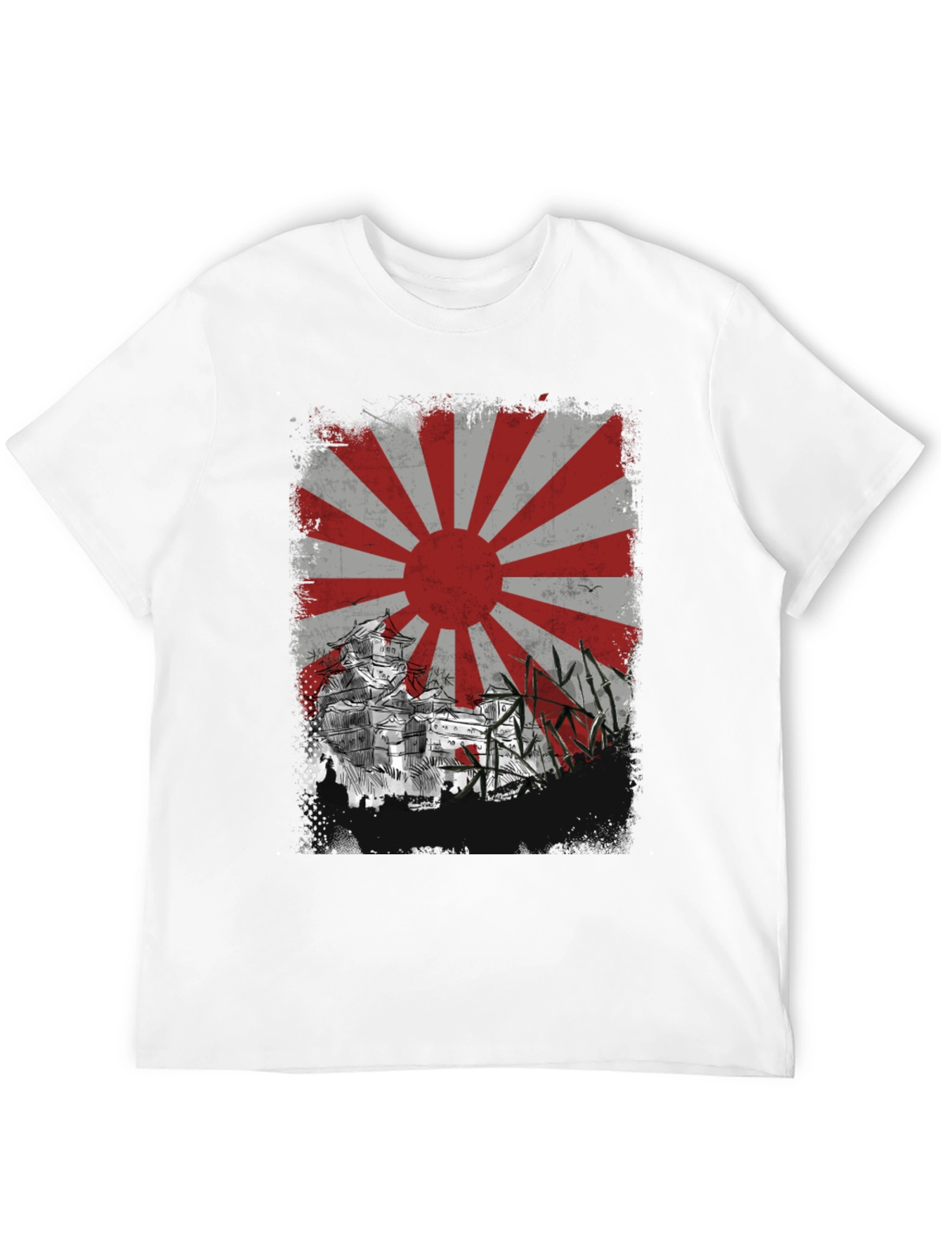 Rising Sun T-Shirt - Japanese Castle Design - 12