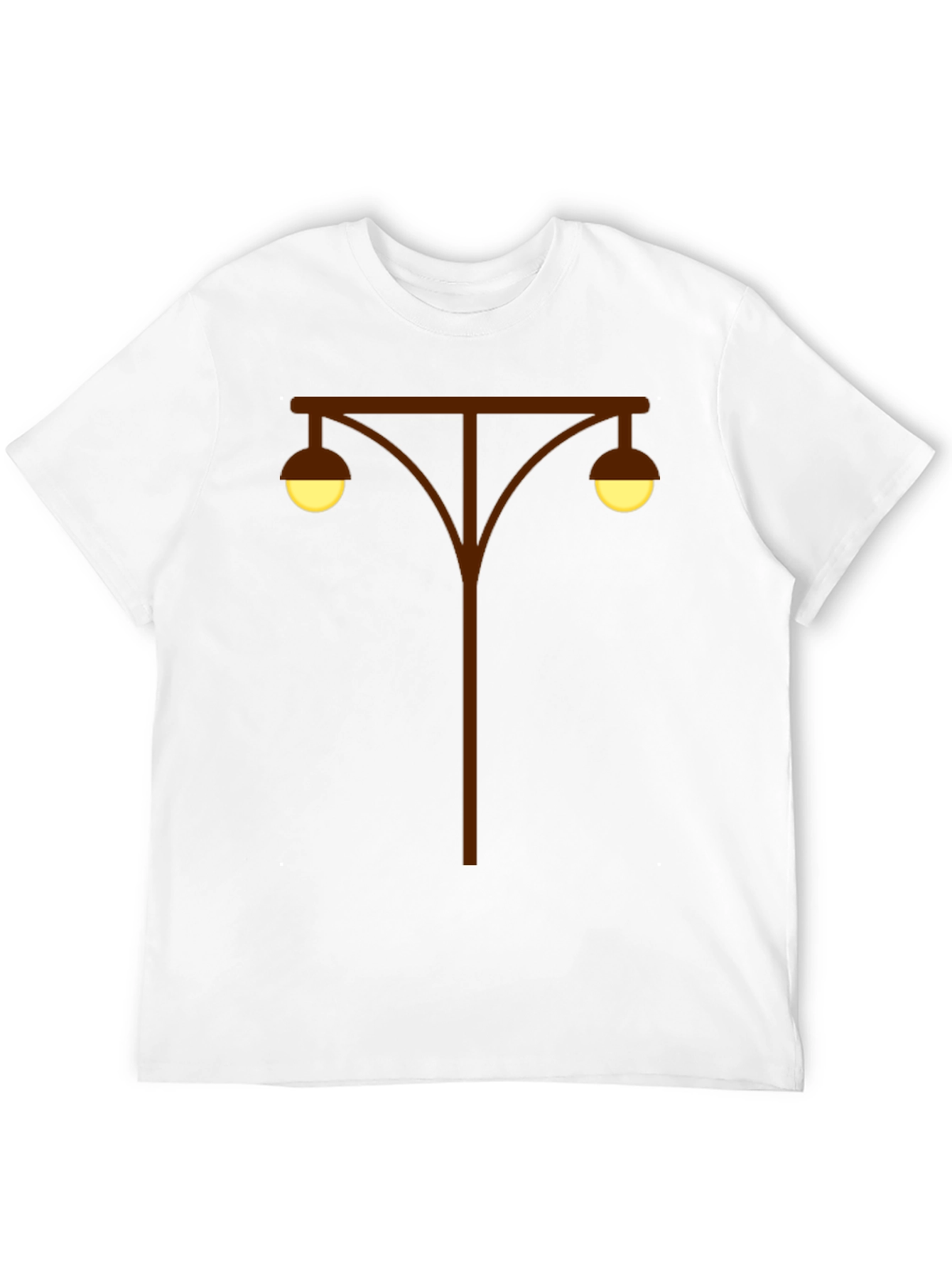 Black Retro Street Lamp T-Shirt - Classic Urban Style view 12
