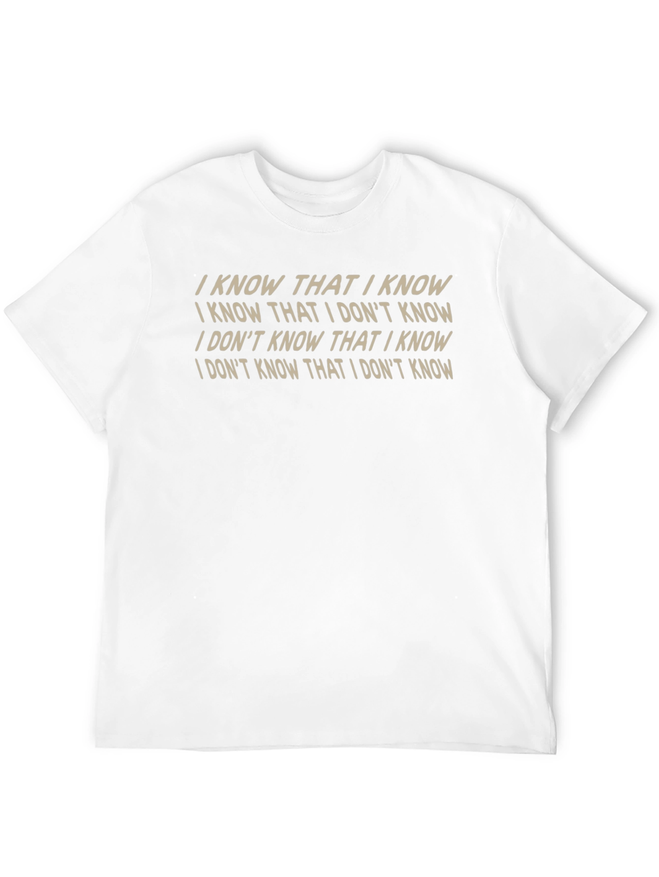 Black I Know That I Know T-Shirt view 12
