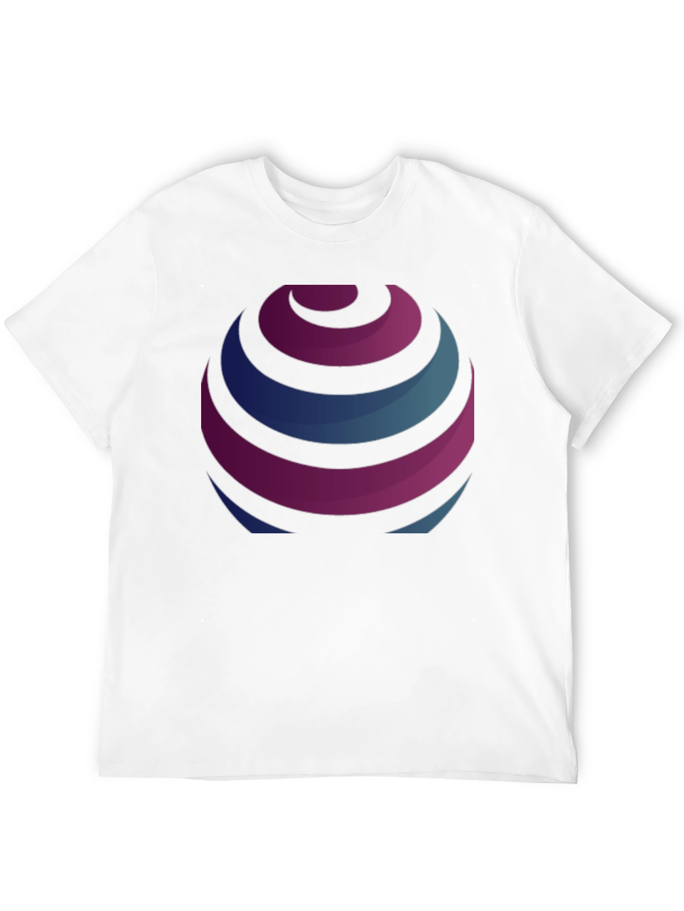 Black Stripped Globe Graphic Black T-Shirt view 12