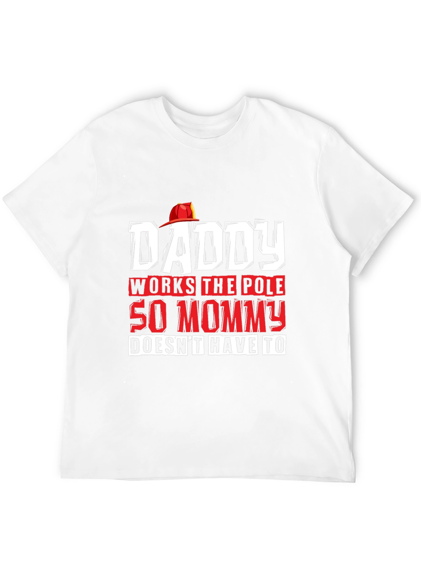 Black Daddy Works The Pole Funny Graphic T-Shirt view 12