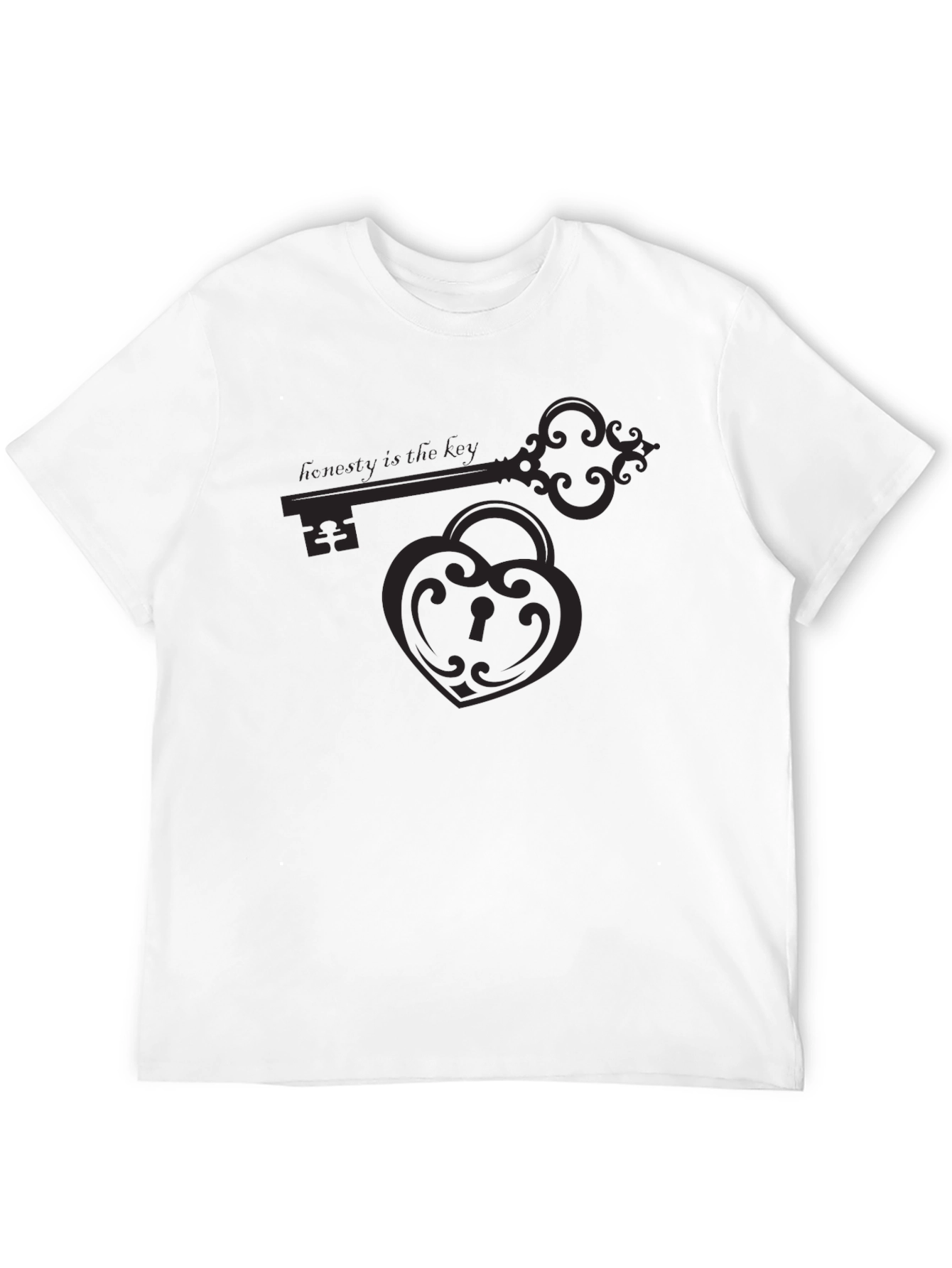 Black Honesty is the Key Graphic Tee - Black view 12