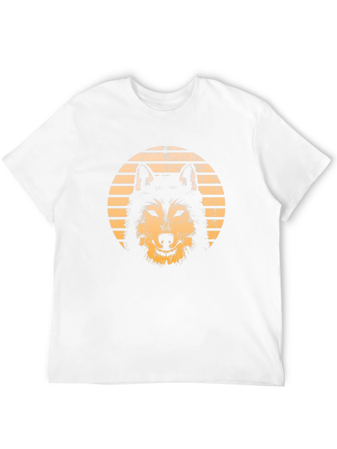 Black Retro Wolf Graphic Tee - Black view 12