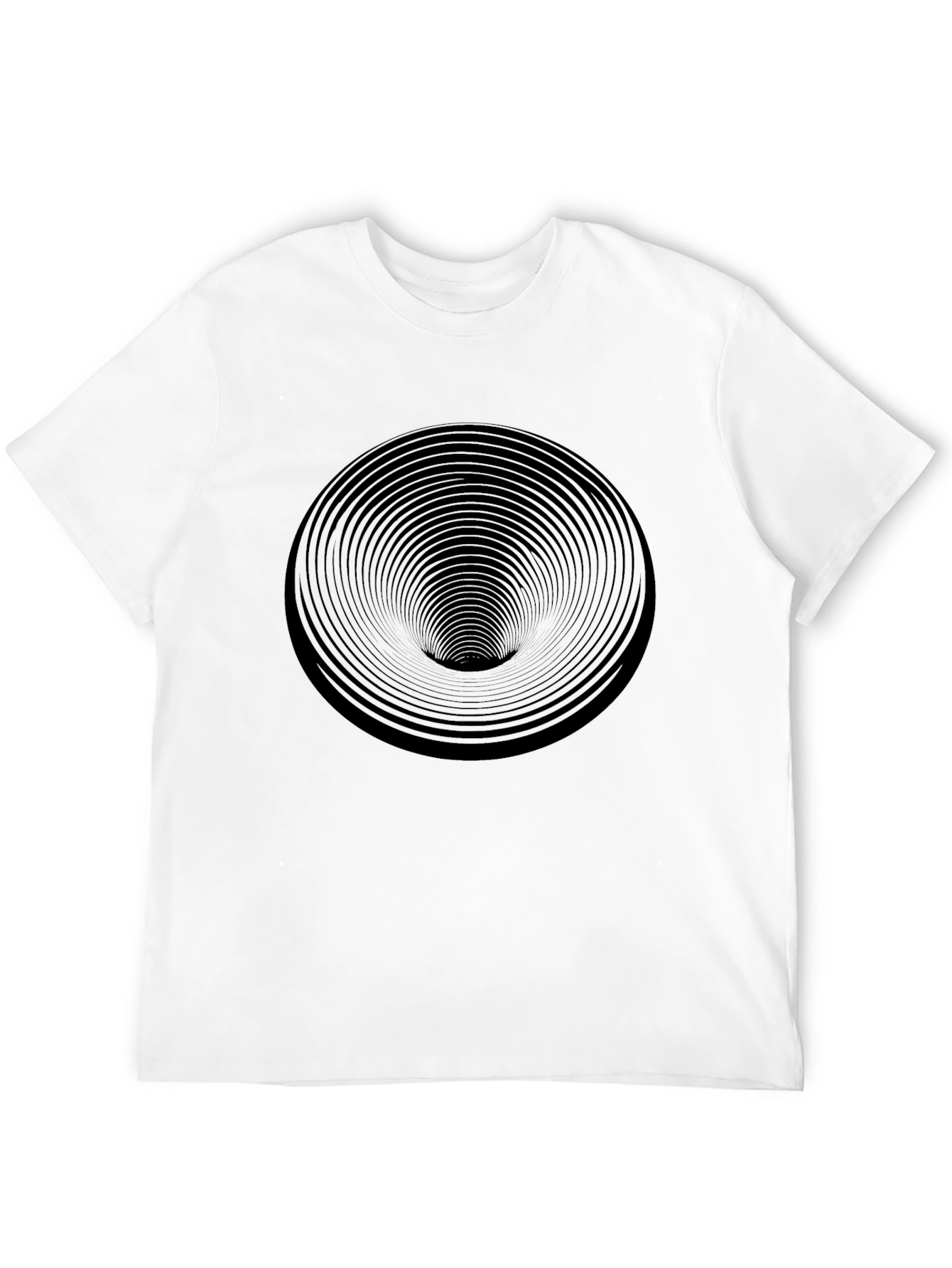 Black Hypnotic Black Hole Graphic Tee - Soft Cotton Comfort view 12