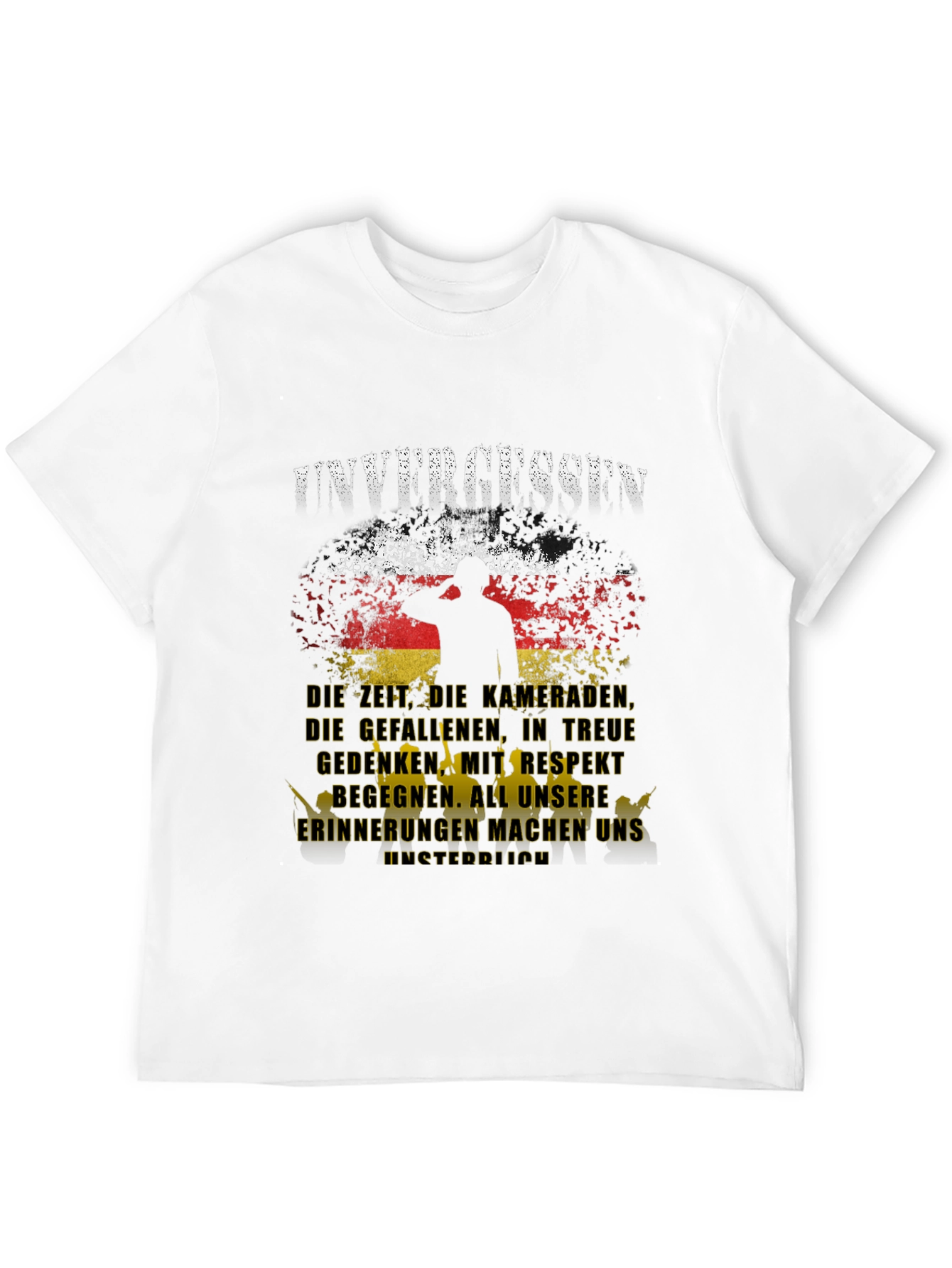 Unvergessen German Flag Graphic T-Shirt - 12