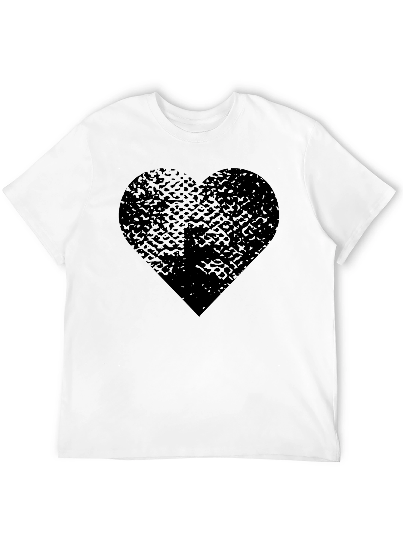 Black Black Heart Graphic Tee - Trendy Casual Wear view 12