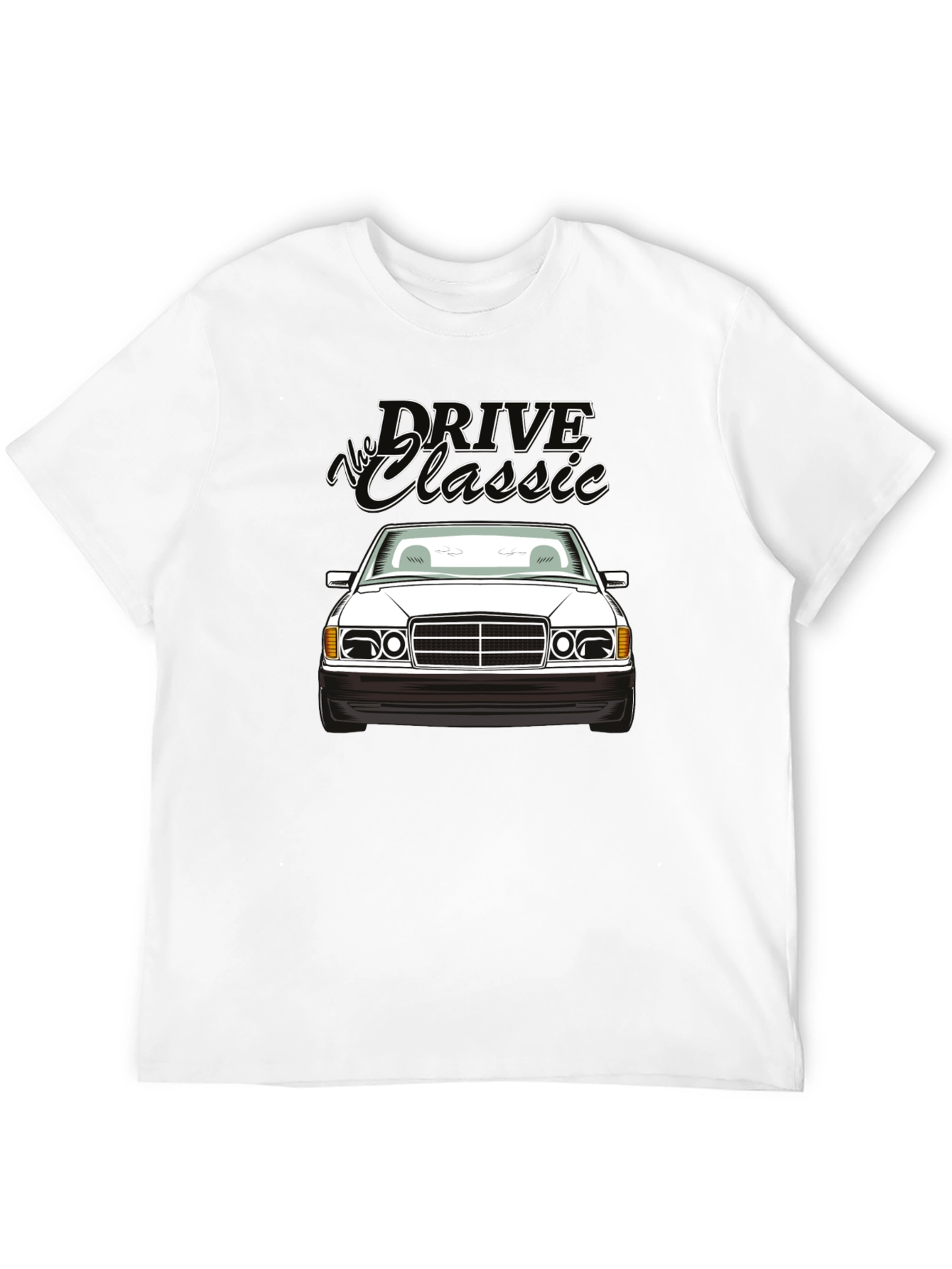 Black Drive the Classic Car T-Shirt - Black view 12