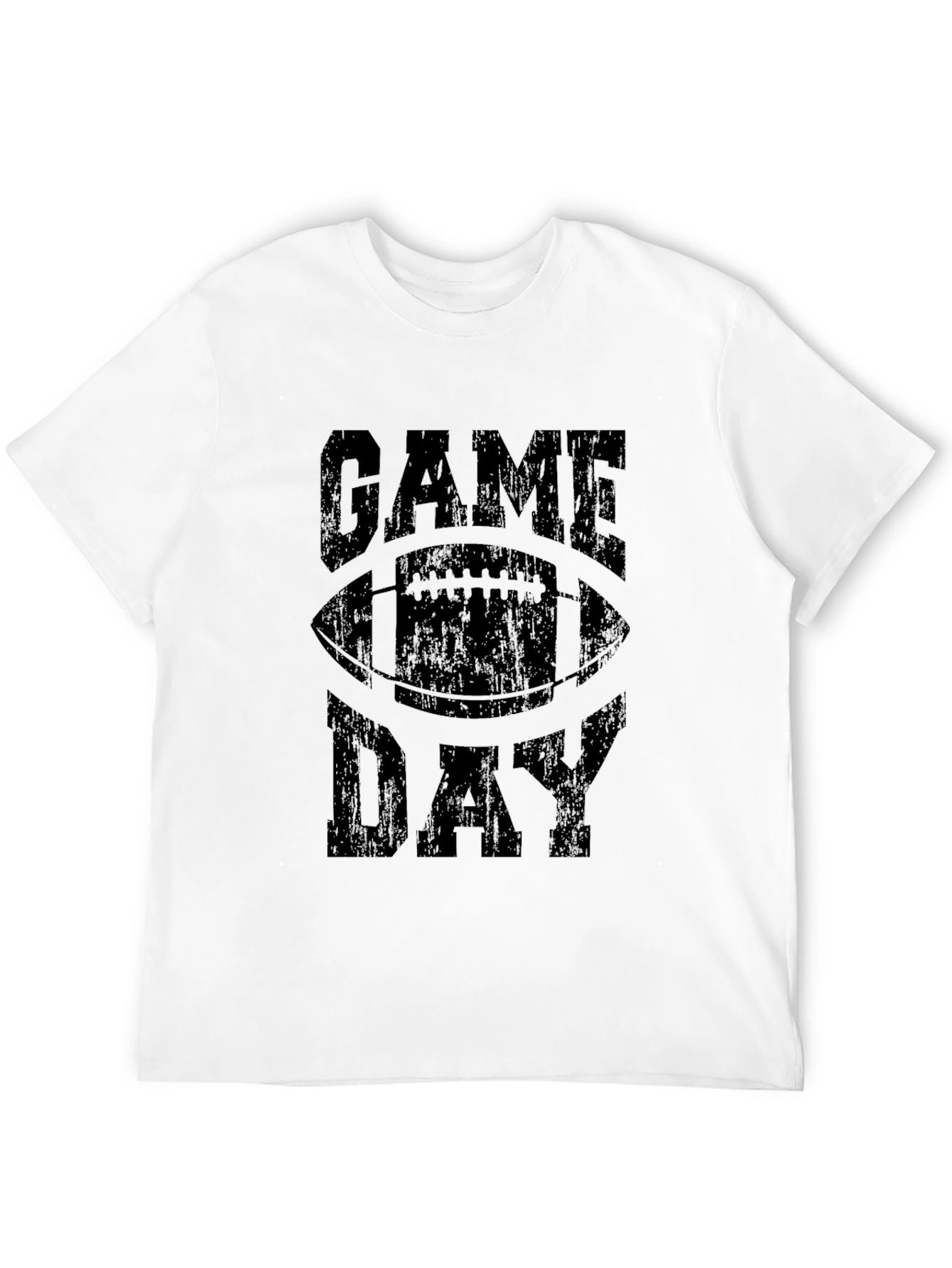 Black Game Day Football T-Shirt view 12