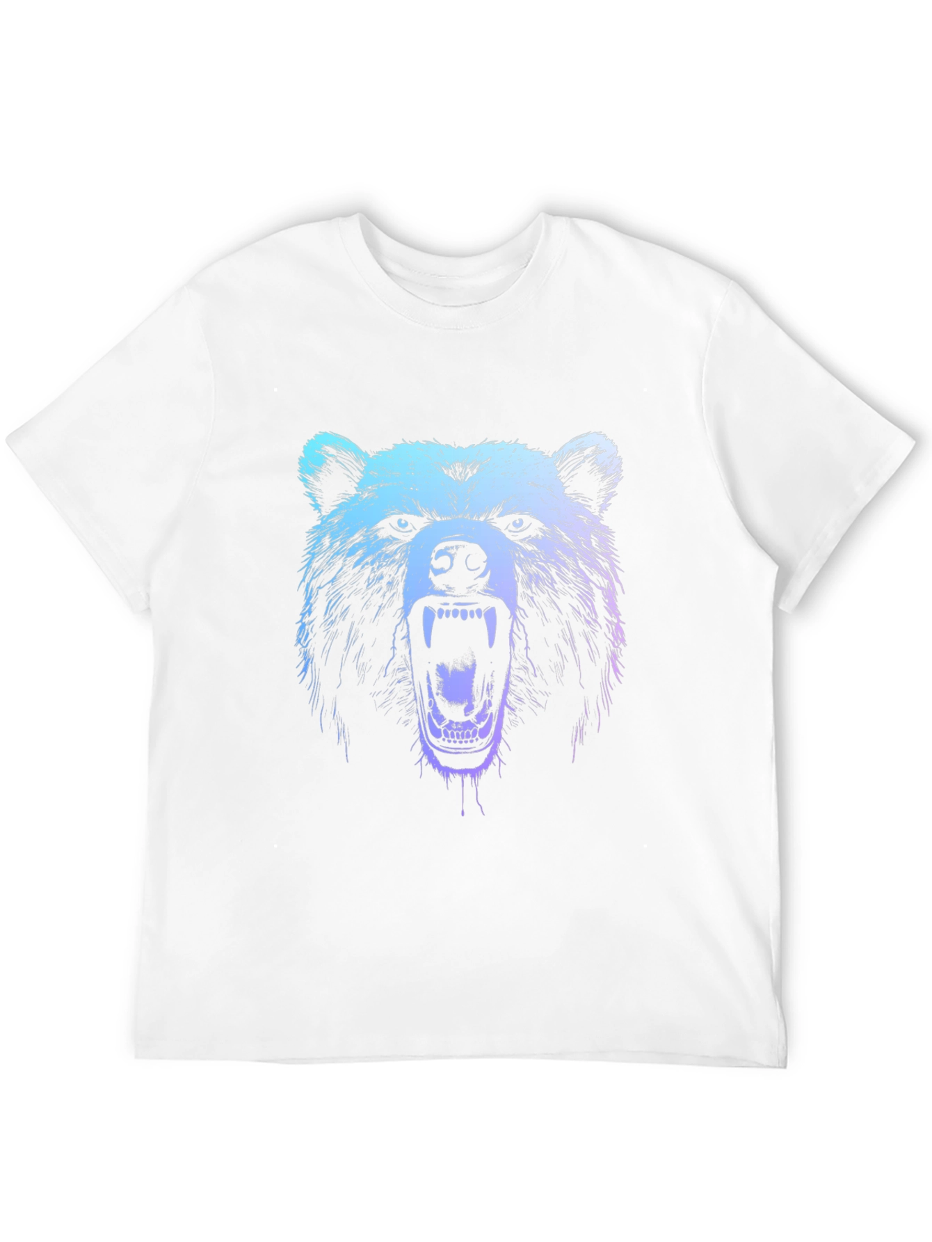 Black Men's Bear Graphic T-Shirt - Black view 12