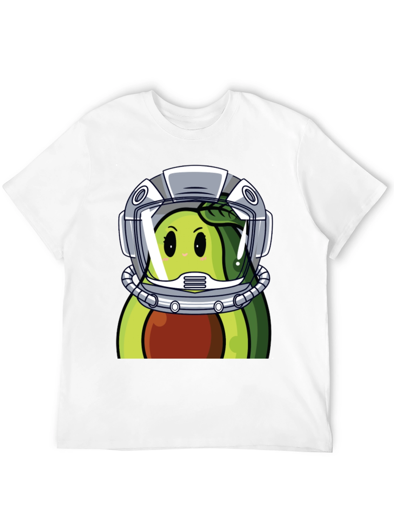 Black Avocado Astronaut Graphic Tee - Unique Black T-Shirt view 12