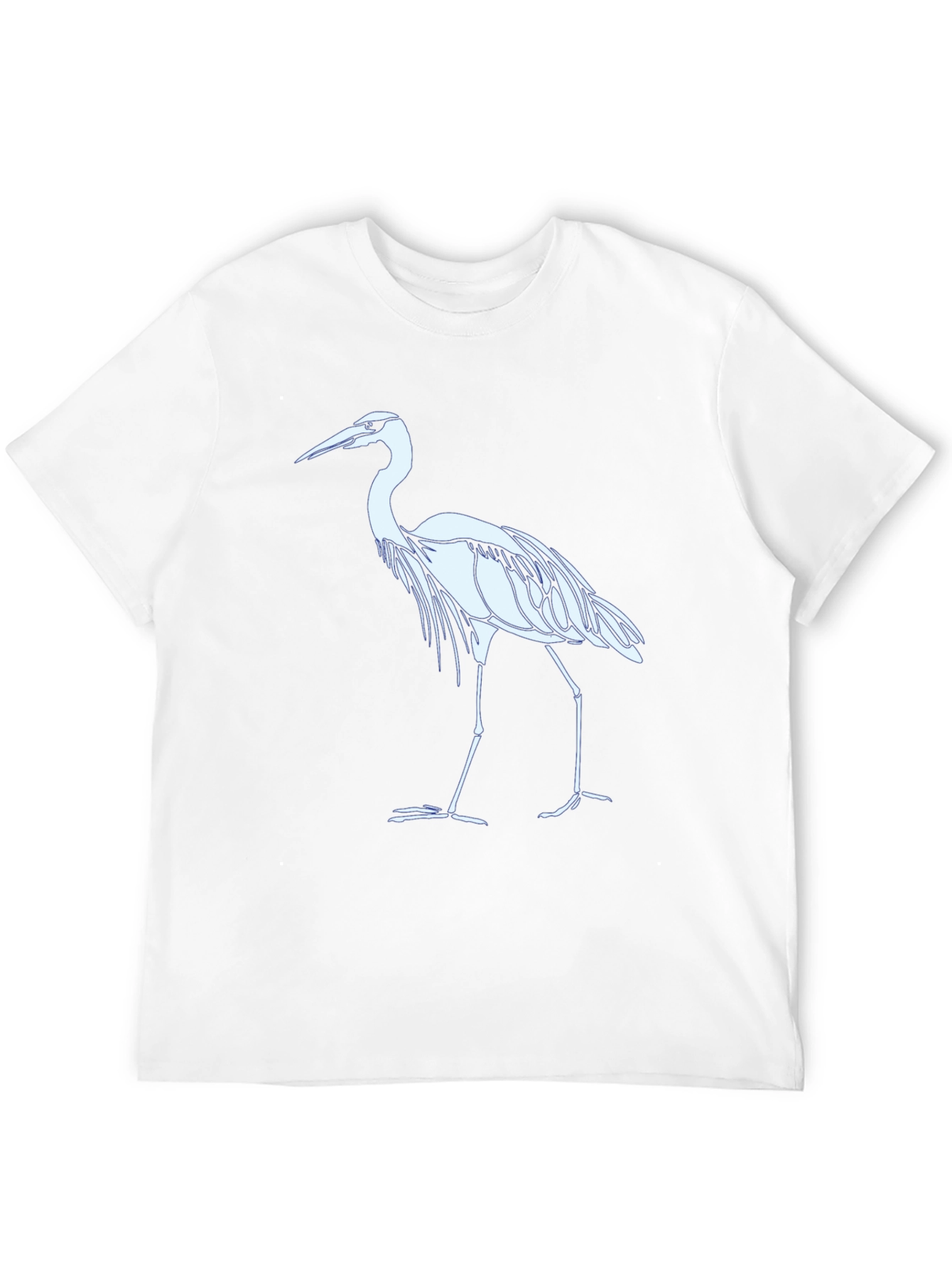 Black Heron Graphic Tee - Black Cotton Blend T-Shirt view 12