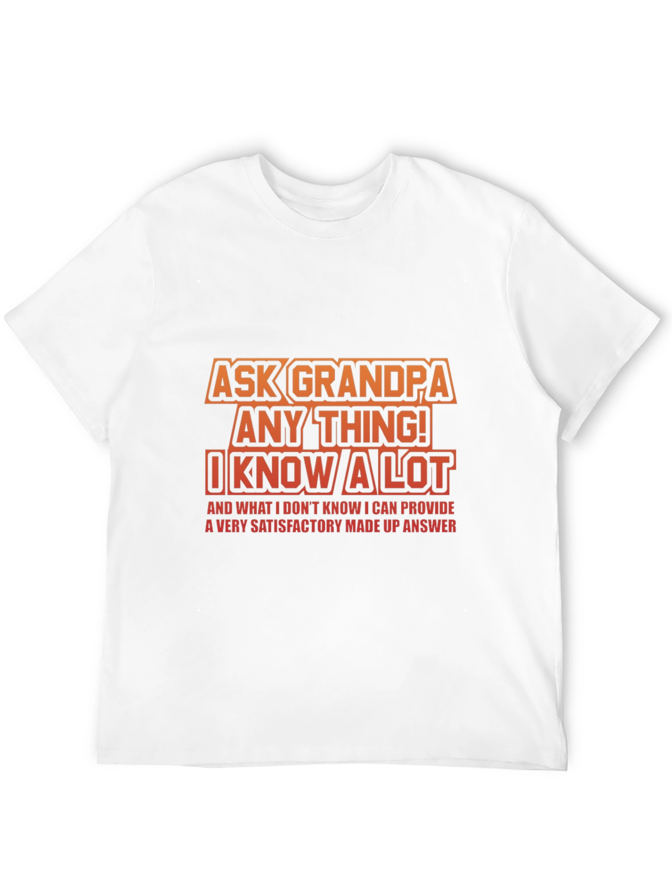 Black Ask Grandpa Anything T-Shirt: Funny Gift for Grandfathers view 12