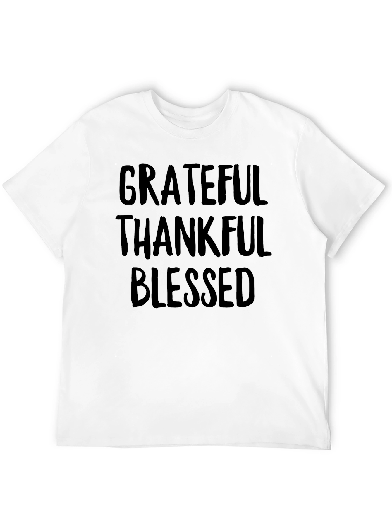 Black Grateful Thankful Blessed Graphic Tee view 12