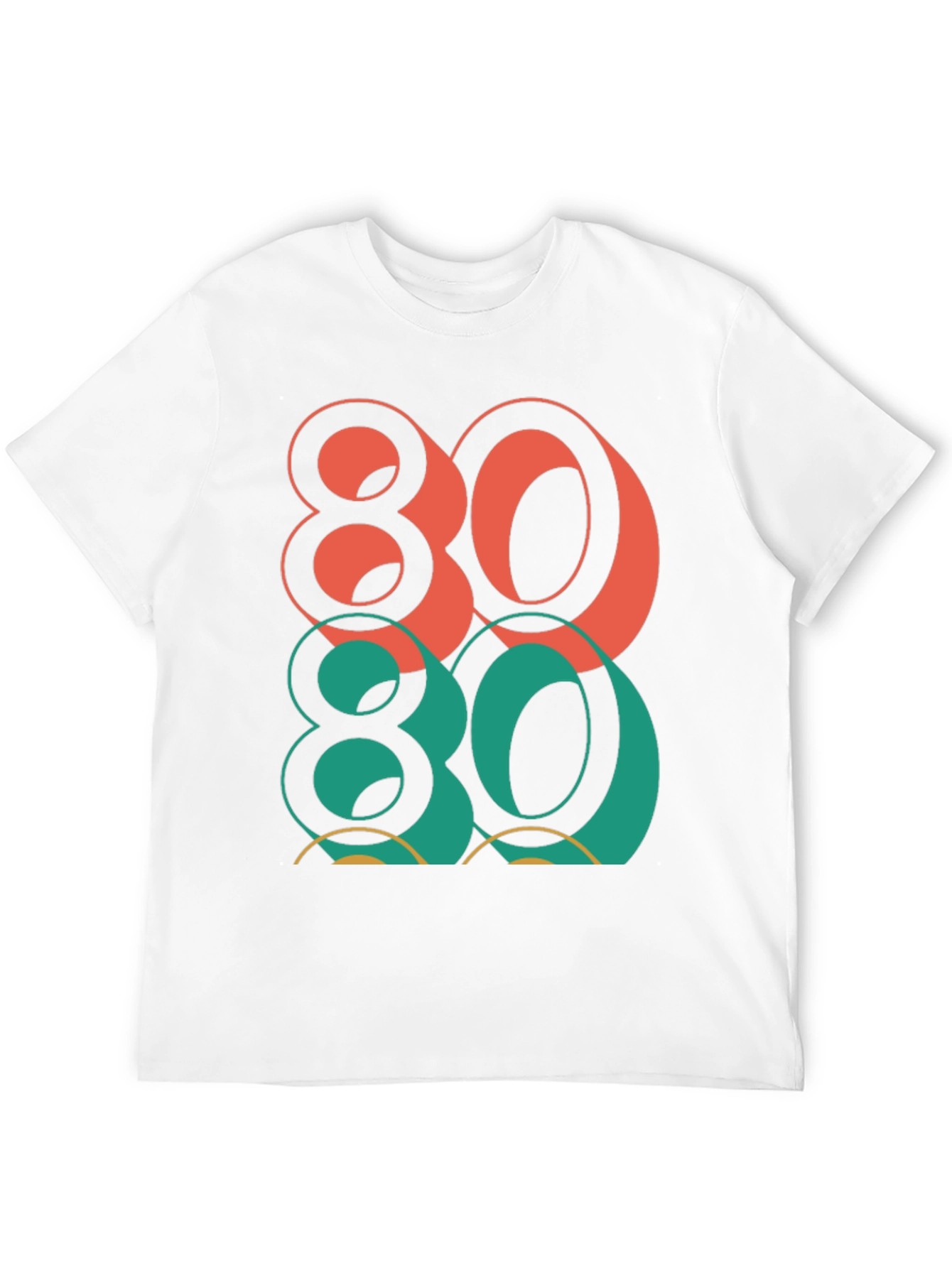 Black Retro 80's Graphic Tee - Bold Style view 12