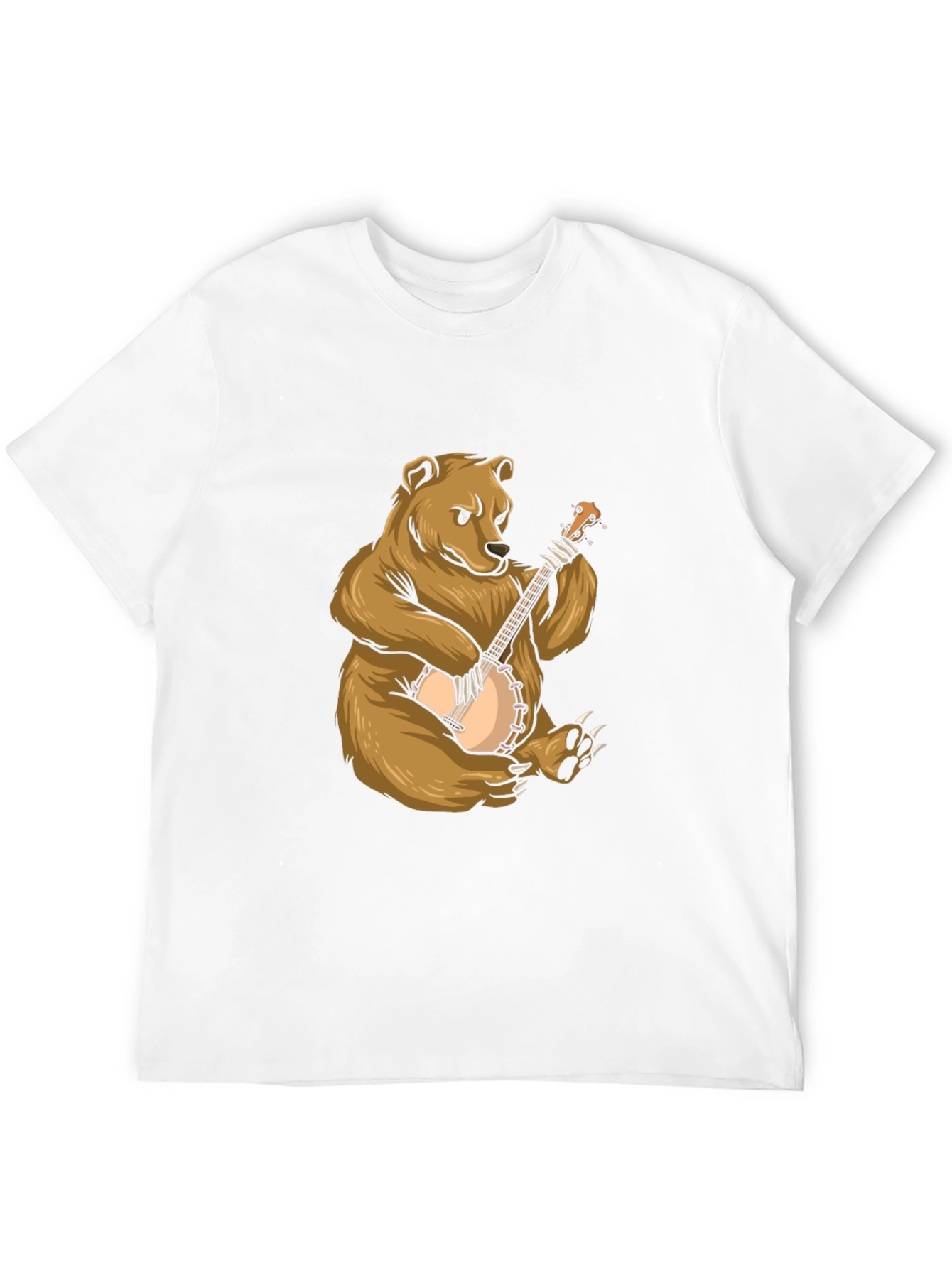 Black Bear Playing Banjo Graphic Tee view 12
