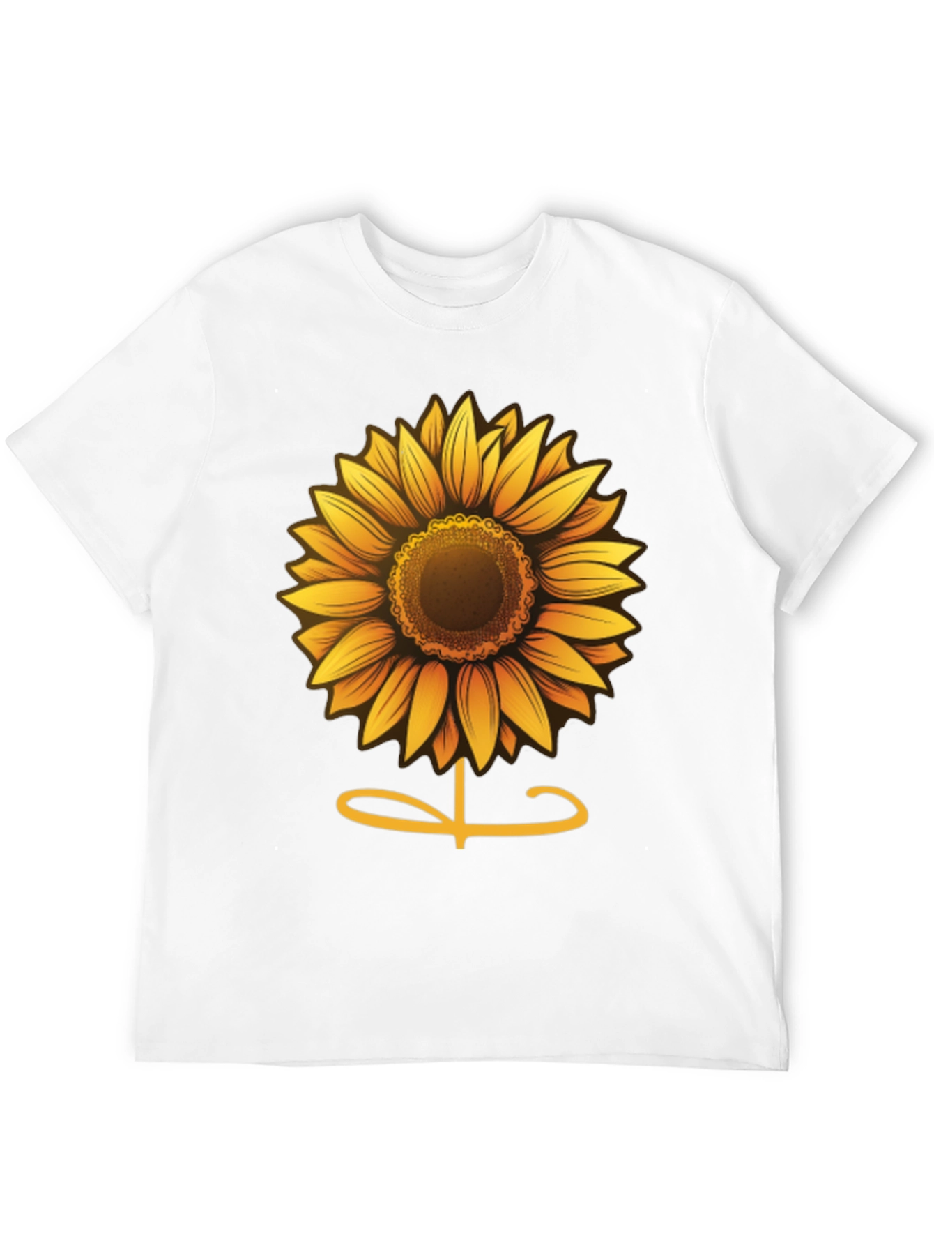 Black Sunflower Graphic Tee - Soft Cotton Comfort view 12