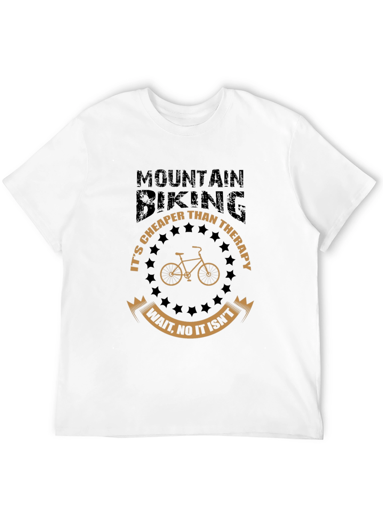 Black Mountain Biking Therapy T-Shirt Funny Bike Tee view 12