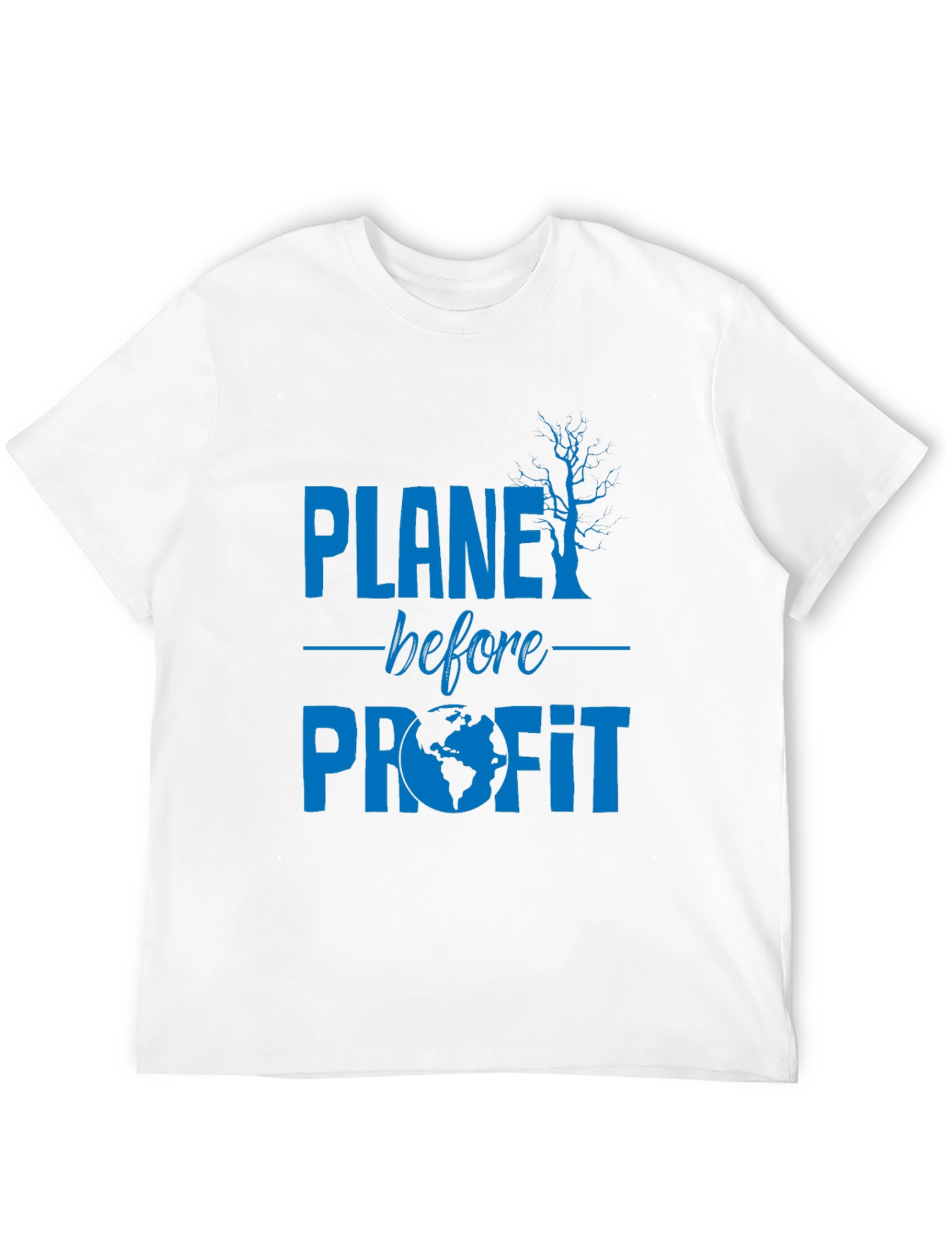 Black Planet Before Profit Graphic Tee - Eco Conscious view 12