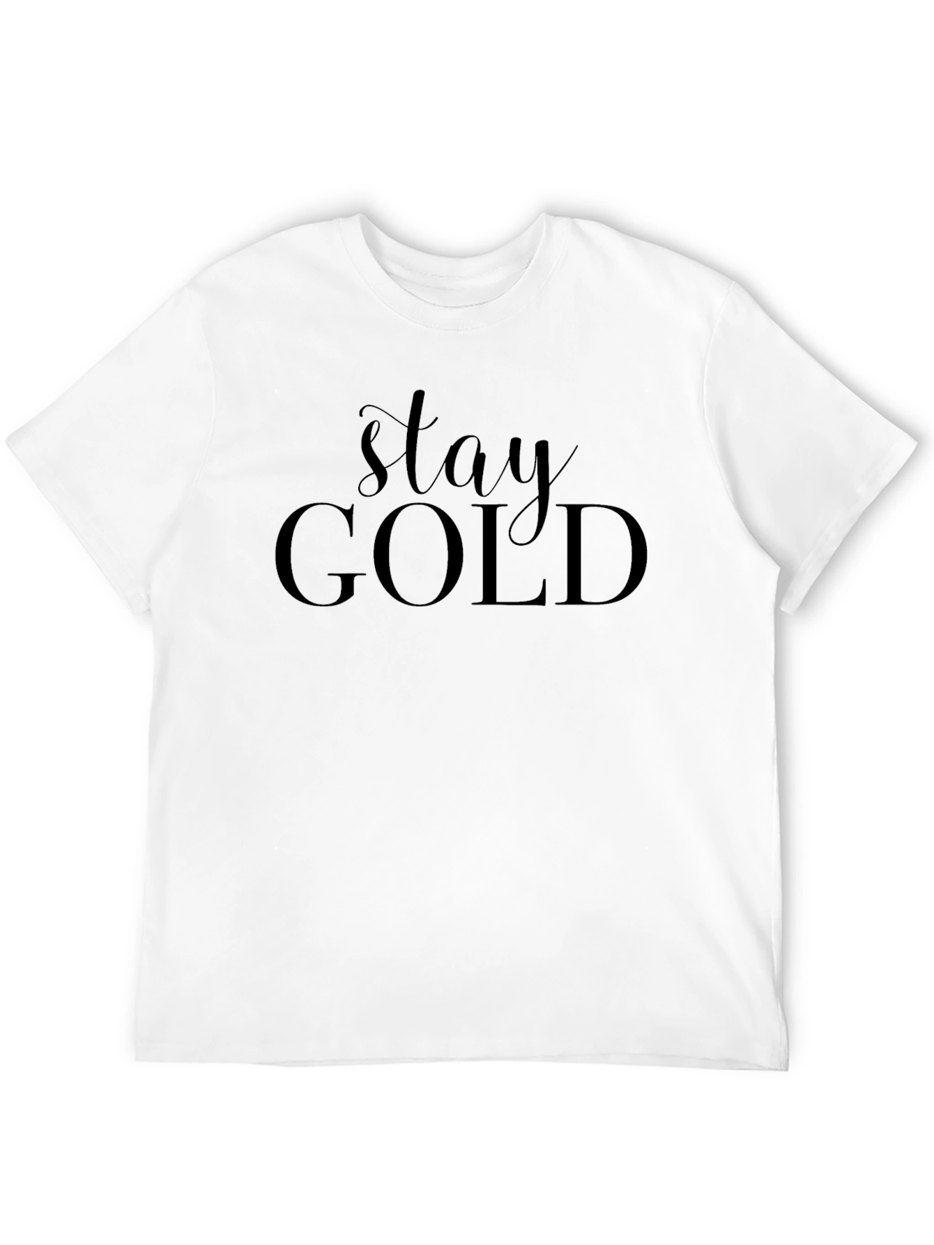 Black Stay Gold Graphic Tee - Mens Black T-Shirt view 12