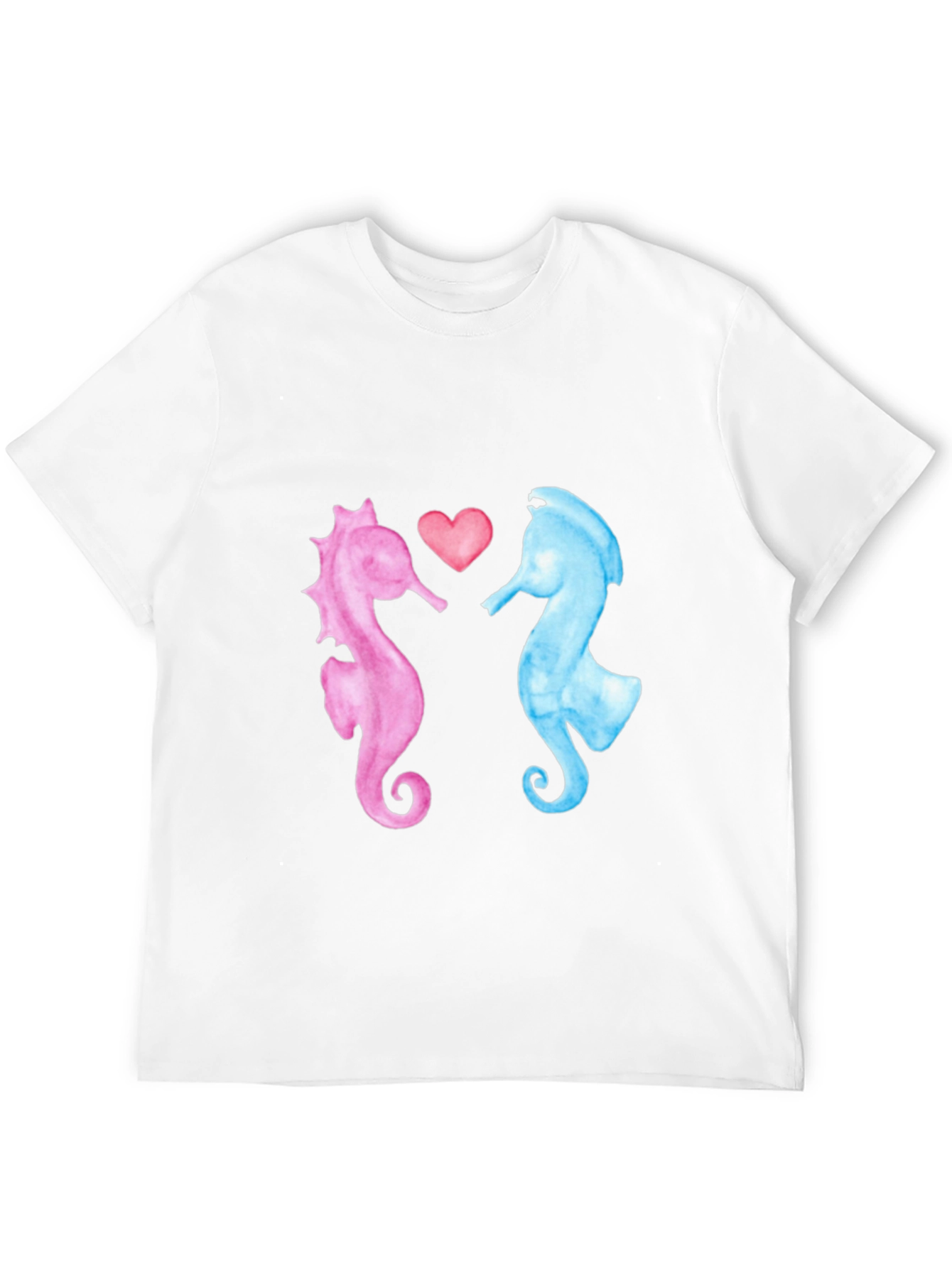 Black Sea Horse Love T-Shirt view 12