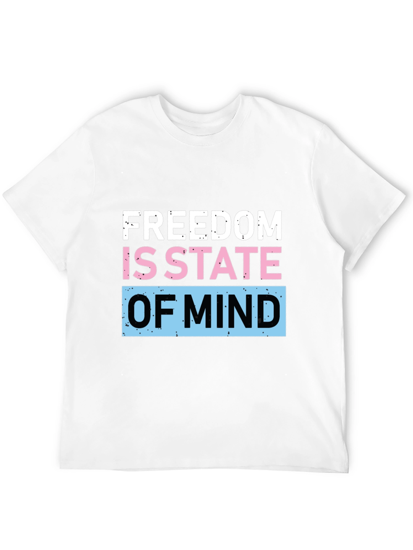 Black Freedom State of Mind Graphic T-Shirt view 12