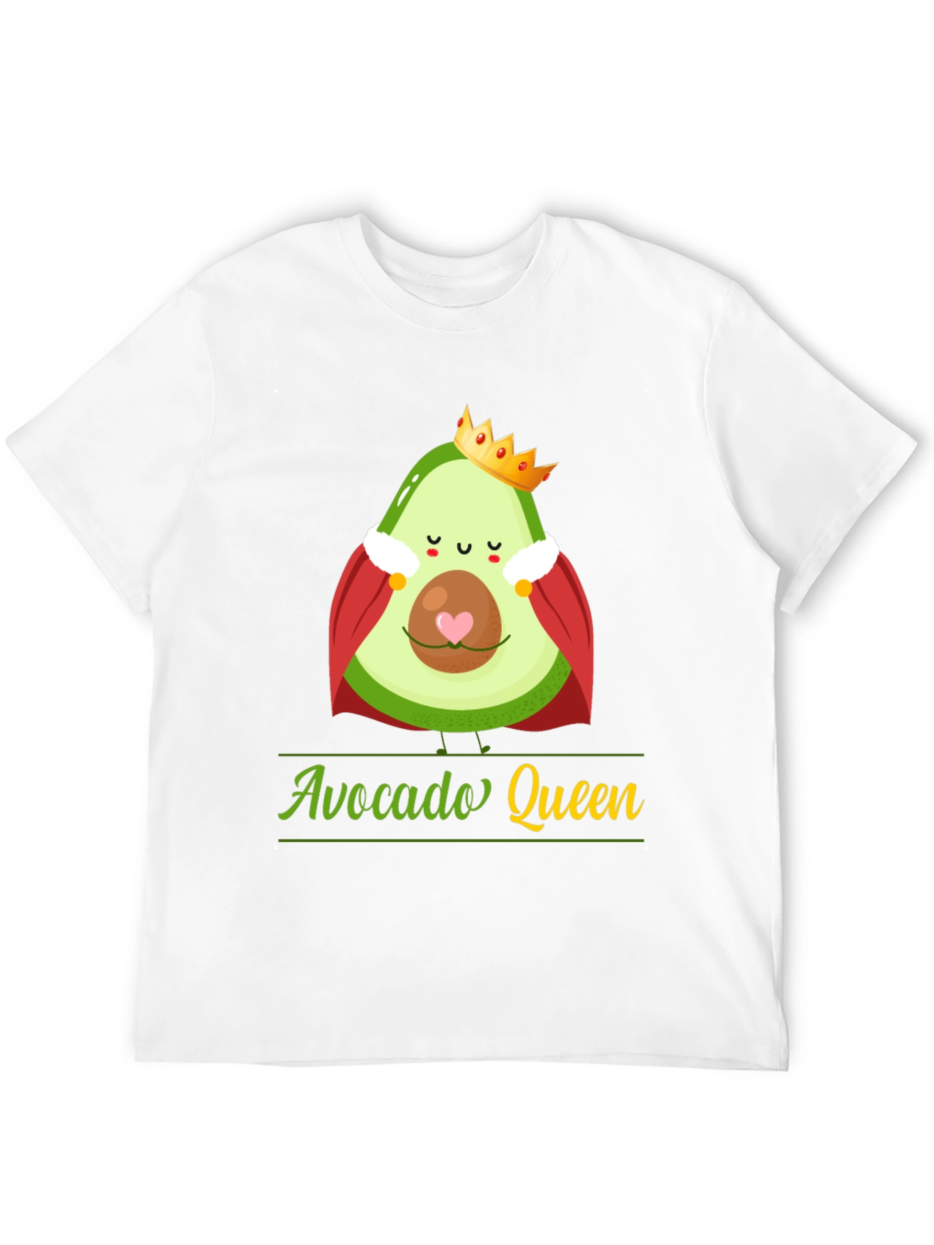 Black Avocado Queen T-Shirt - Funny Fruit Tee view 12