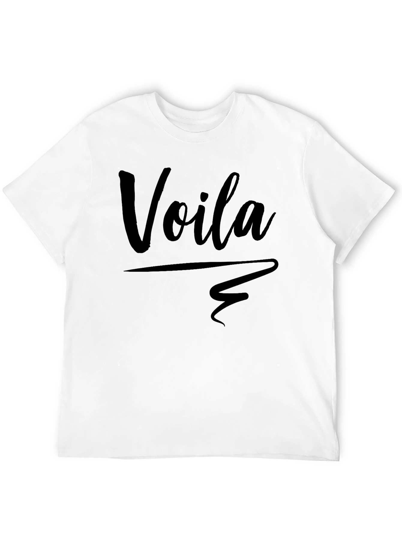 Black Voilà Graphic Tee - Stylish Unisex T-Shirt view 12