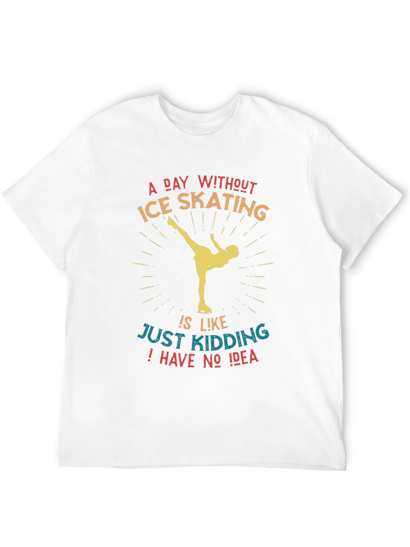 Black Ice Skating Graphic Tee - Funny Skater Shirt view 12