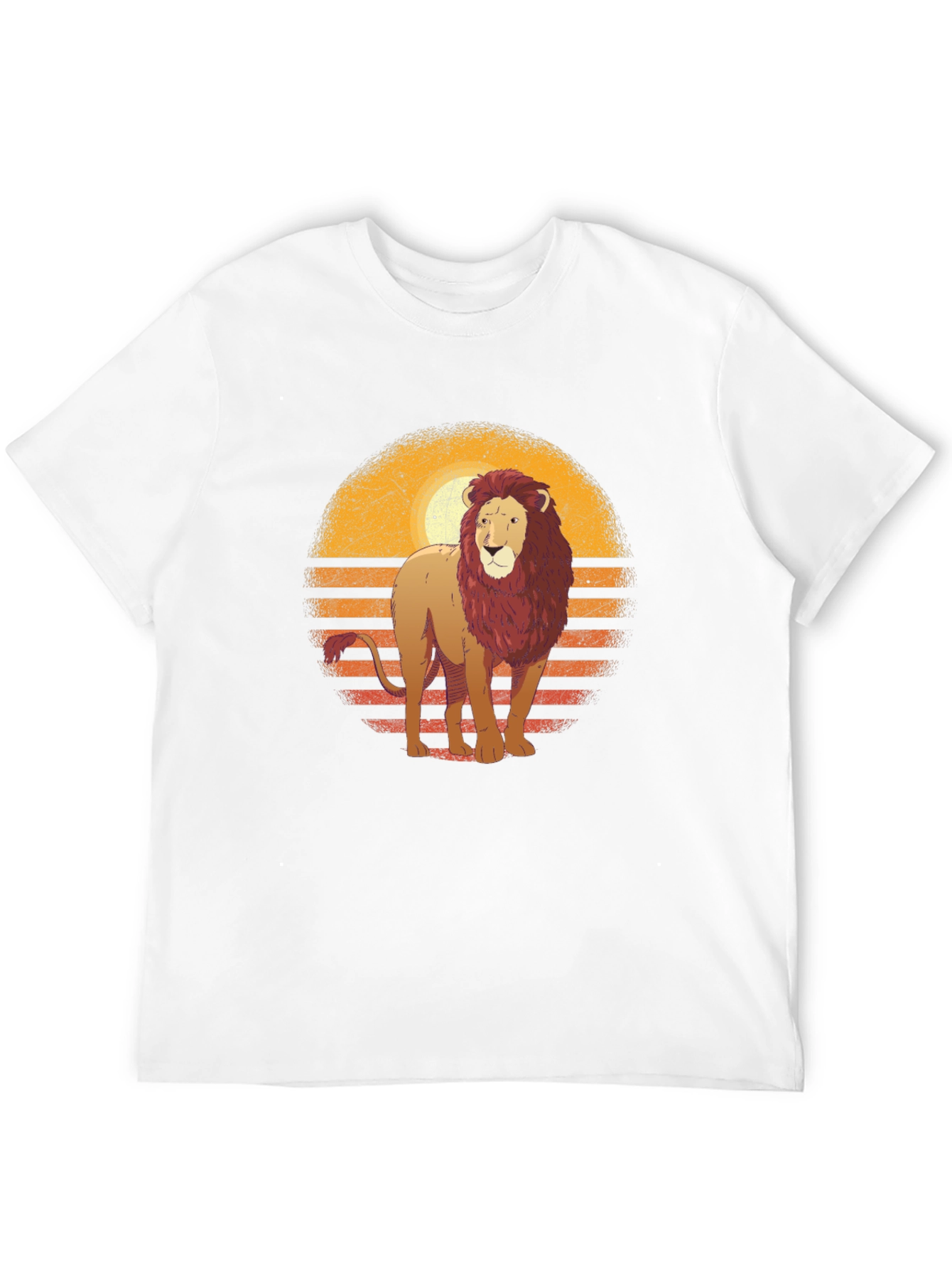 Black Lion Sunset Graphic T-Shirt - Black view 12