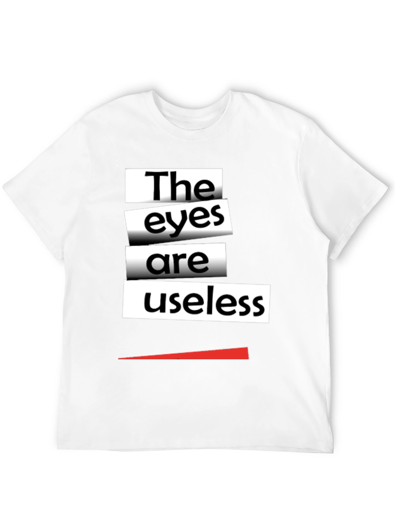 Black The Eyes Are Useless Graphic Tee - Black view 12