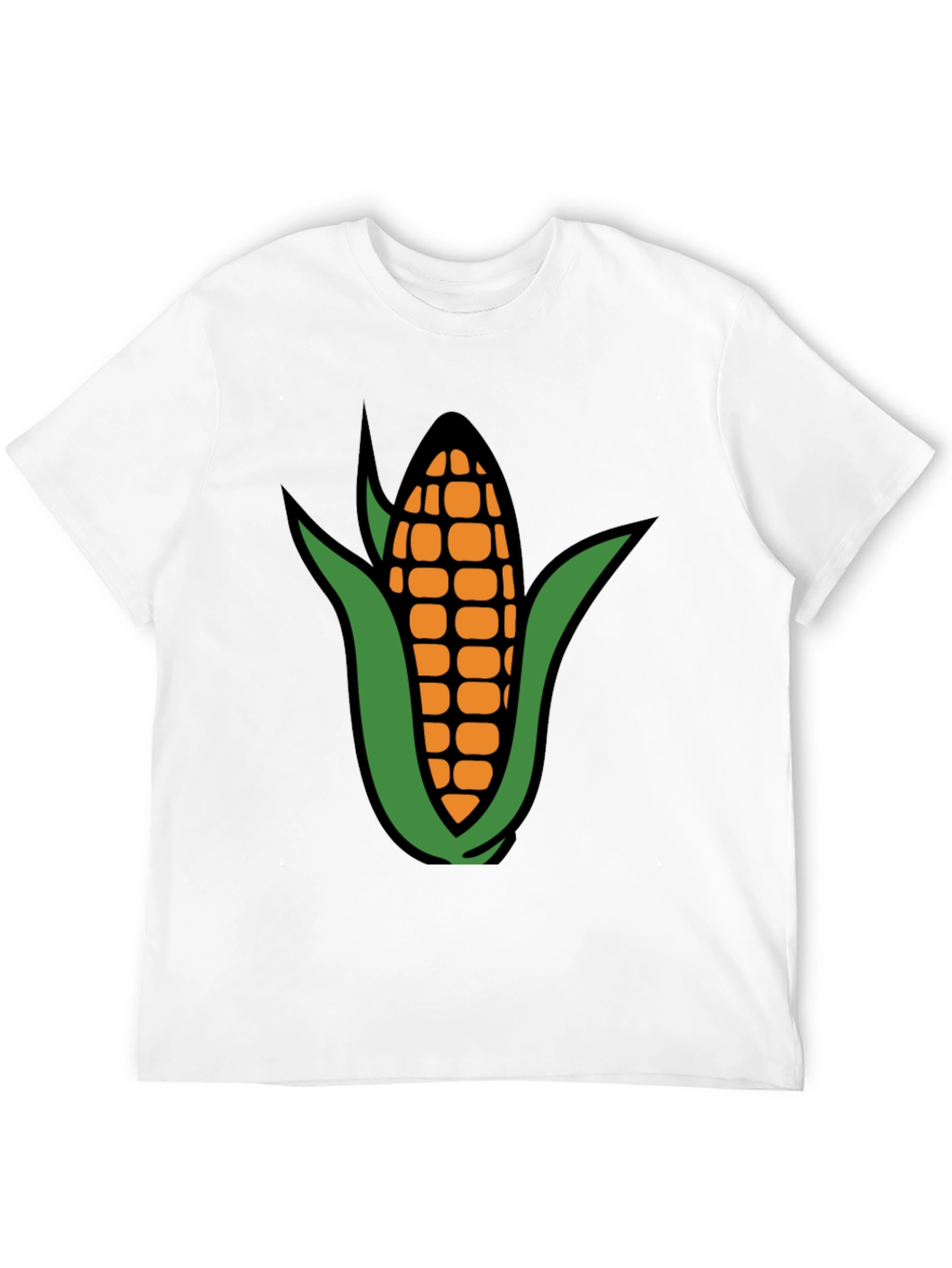 Corn Graphic Black T-Shirt - 12