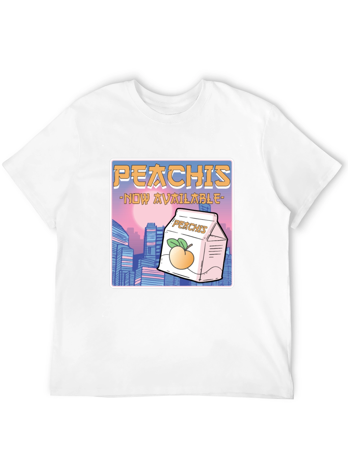 Black Peachis T-Shirt: Retro Anime Drink Tee view 12