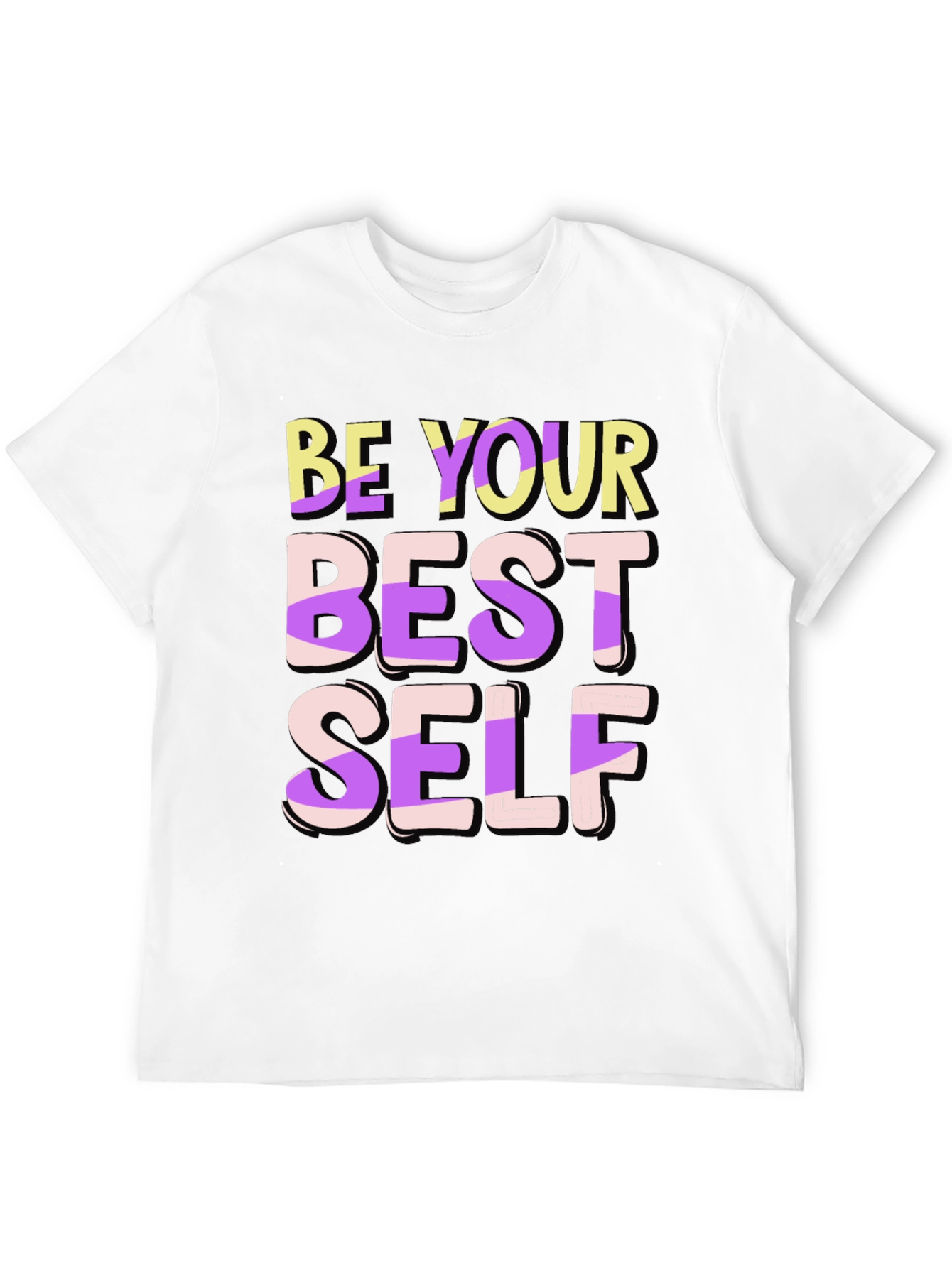 Black Be Your Best Self T-Shirt view 12