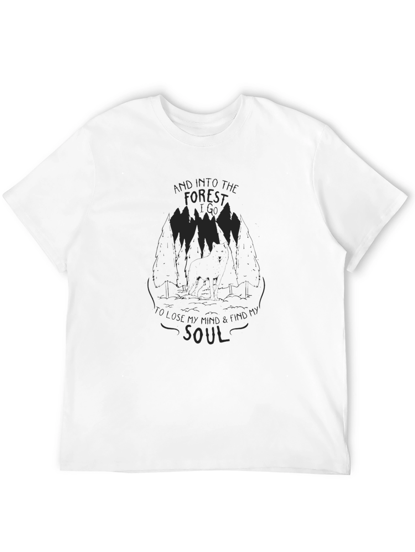Black Into the Forest T-Shirt - Find Your Soul view 12