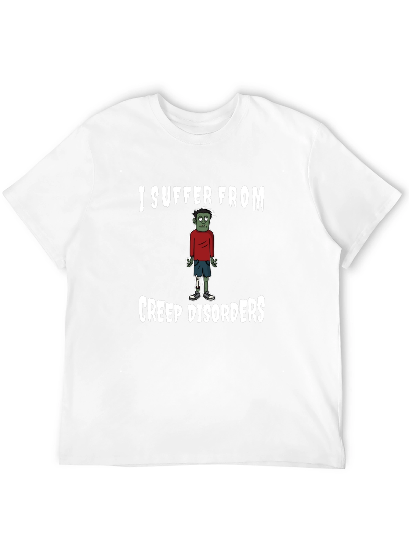 Black Creep Disorders Zombie Humor T-Shirt view 12