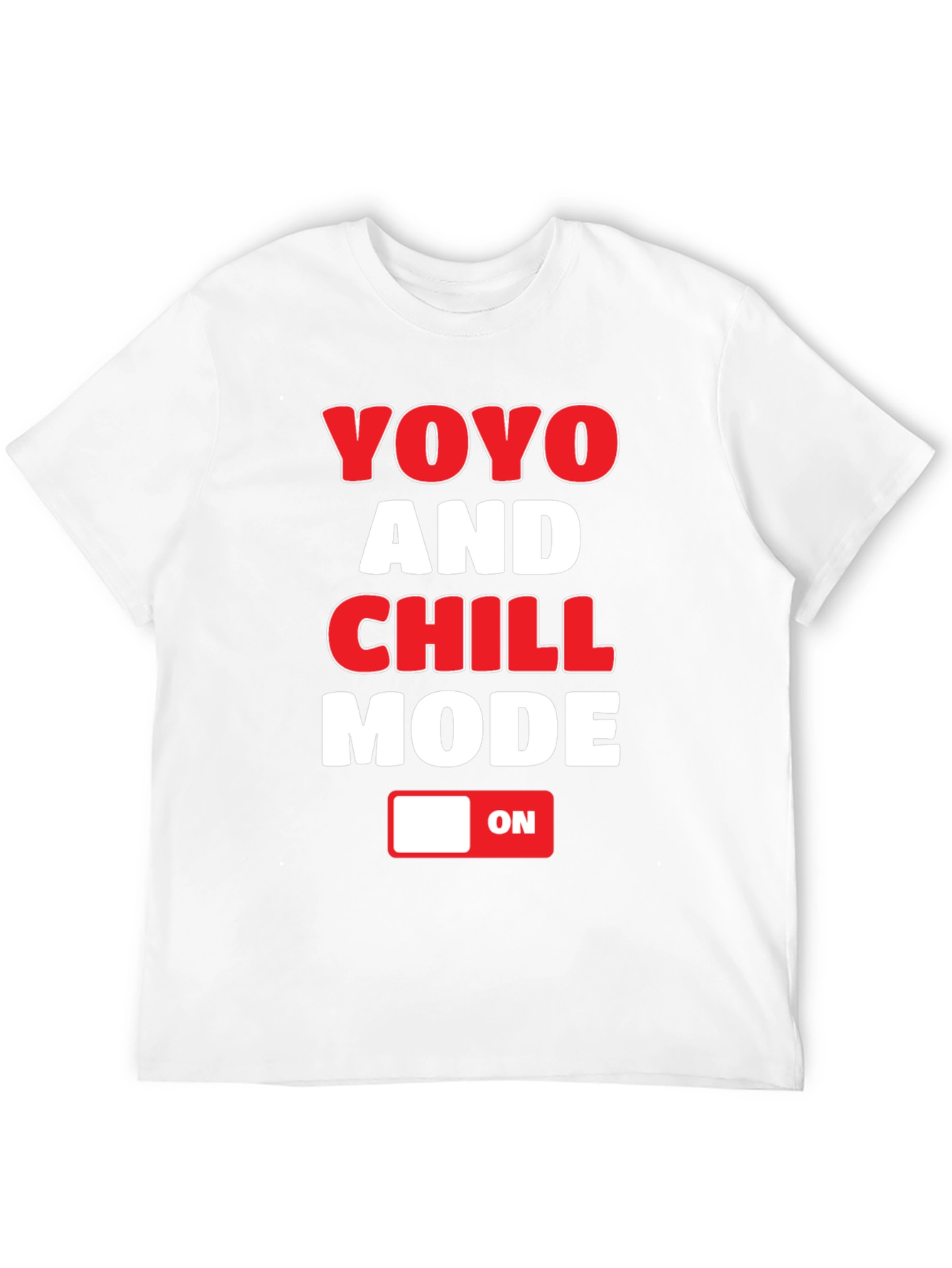 Black YOYO and CHILL Mode T-Shirt - Novelty Graphic Tee view 12
