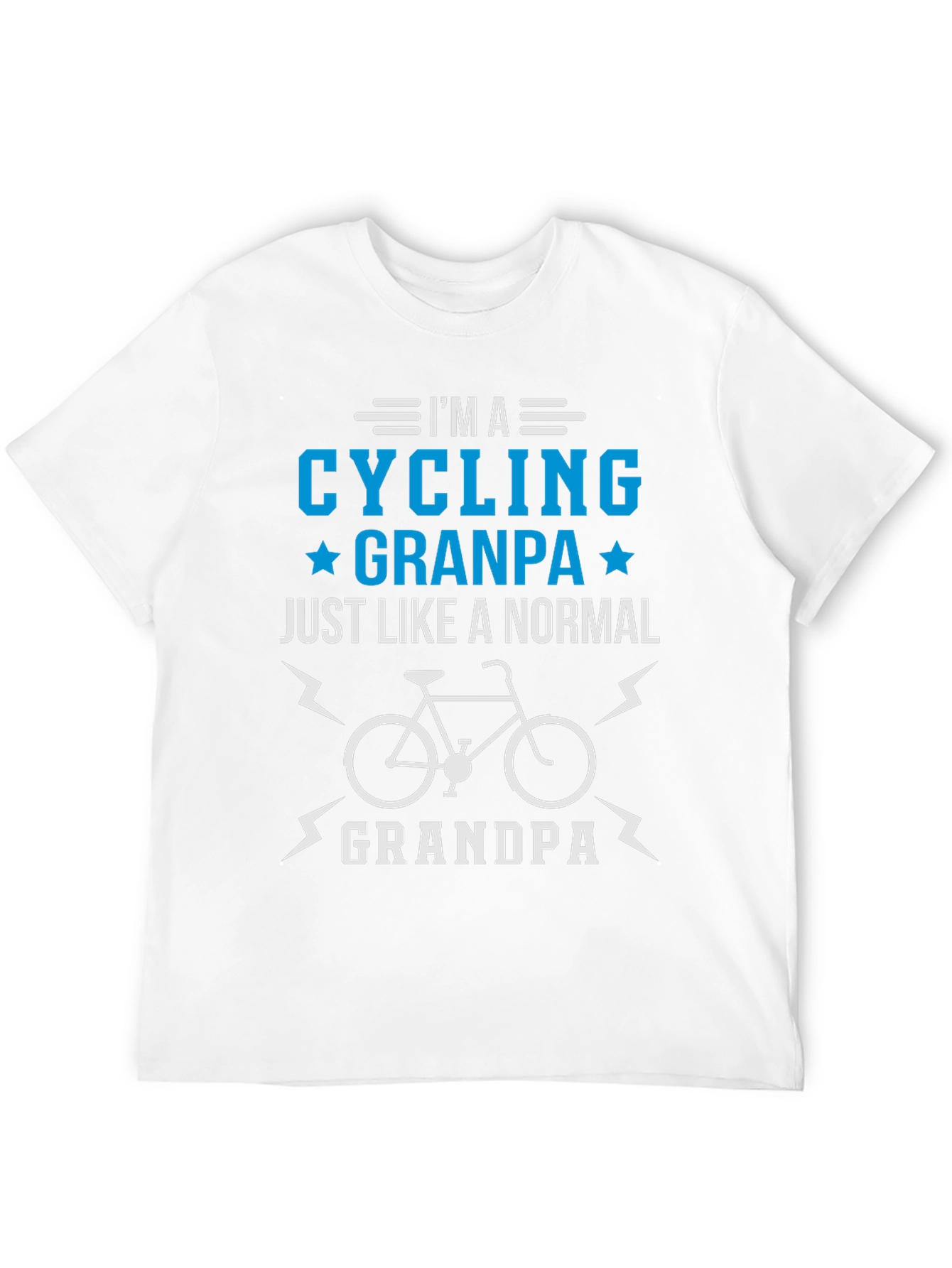 Black Cycling Grandpa T-Shirt - Cool Gift for Grandfathers view 12