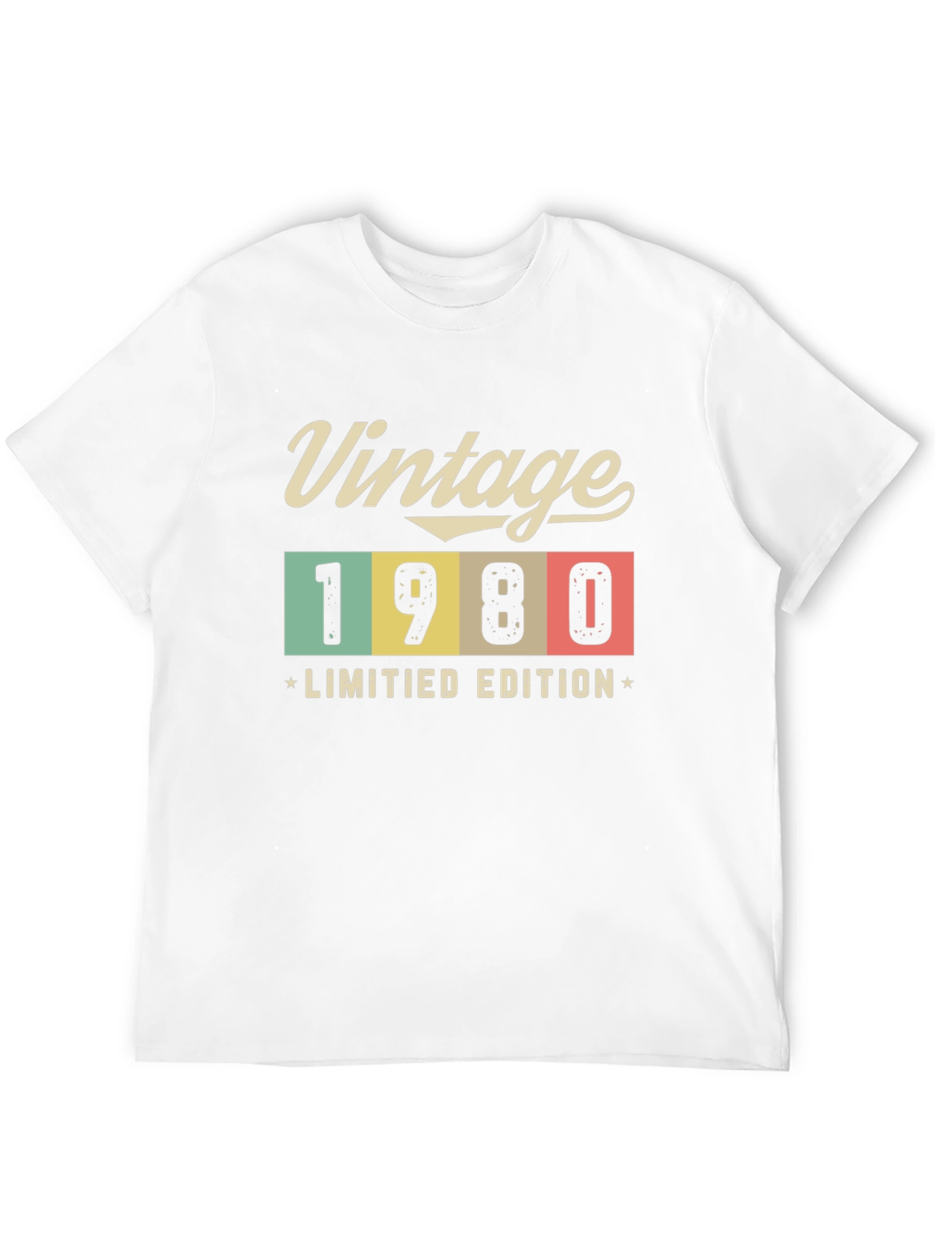 Black Vintage 1980 Limited Edition Black T-Shirt view 12