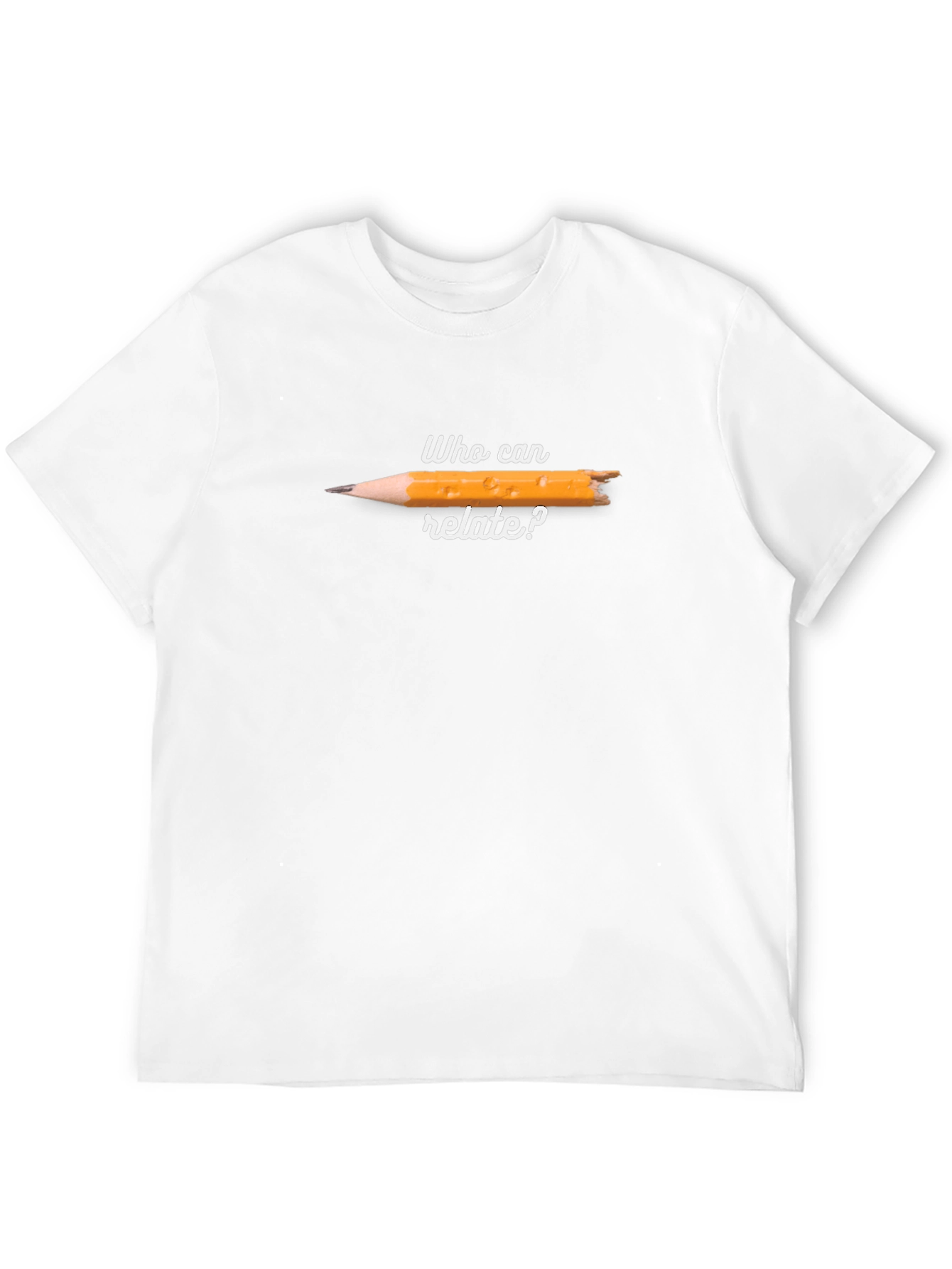 Black Who Can Relate Broken Pencil T-Shirt view 12
